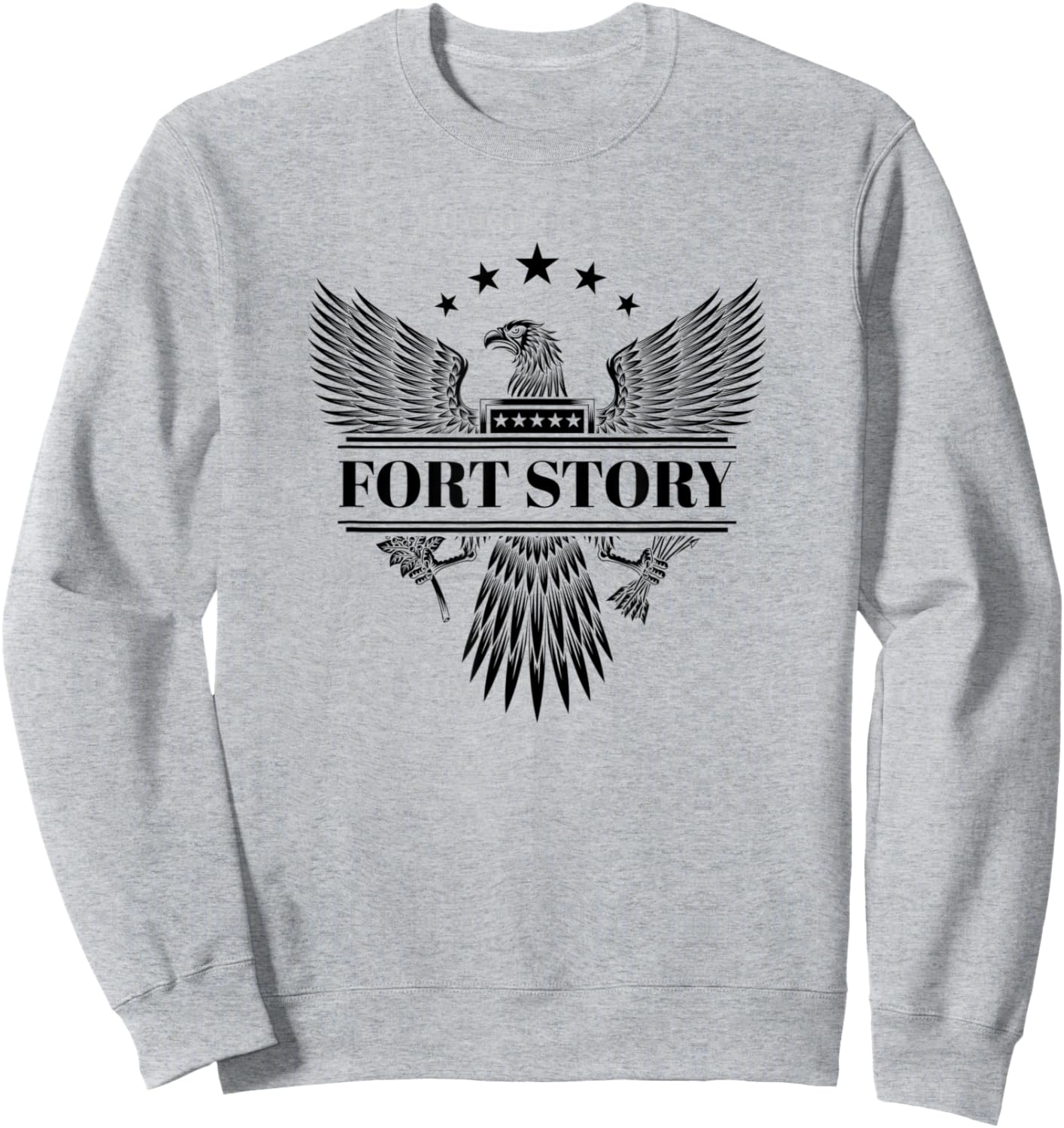 Fort Story Military Base Sweatshirt - Sweatshirt | Ash
