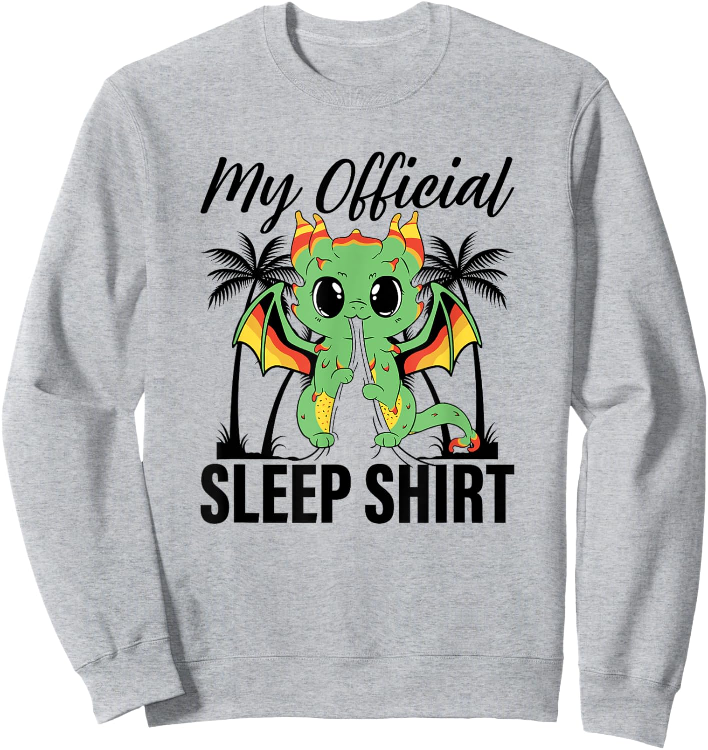 My Official Sleep Shirt Dragon Pyjamas Nightshirt Dragon Sweatshirt - Sweatshirt | Ash
