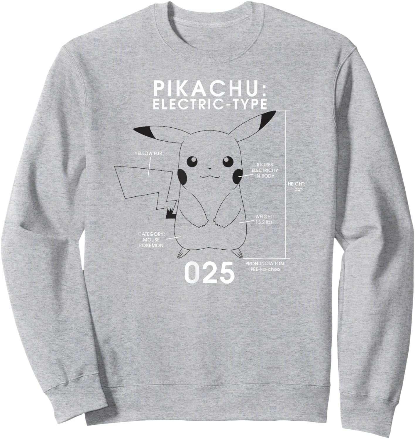 Pokémon Electric Type Sweatshirt - Sweatshirt | Ash