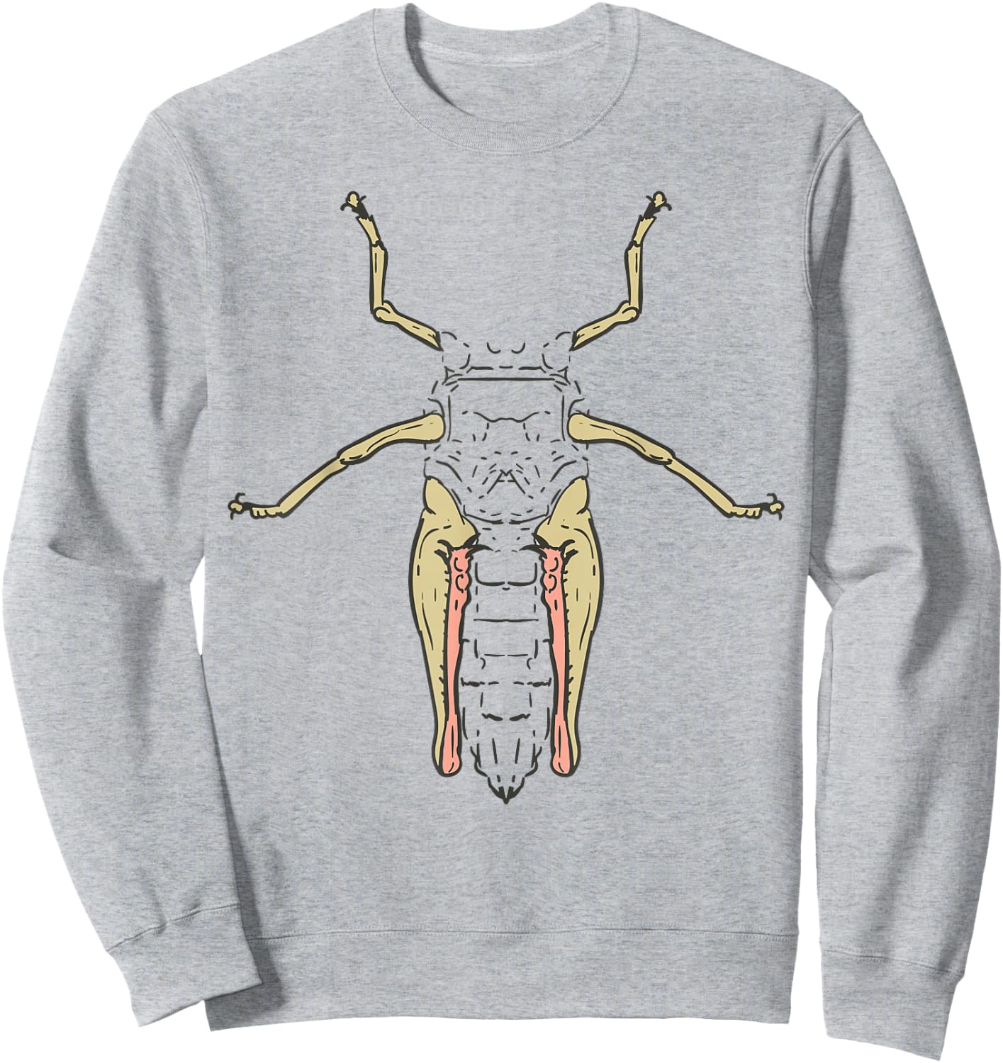 Grasshopper Funny Lazy DIY Costume Easy Halloween Sweatshirt - Sweatshirt | Ash