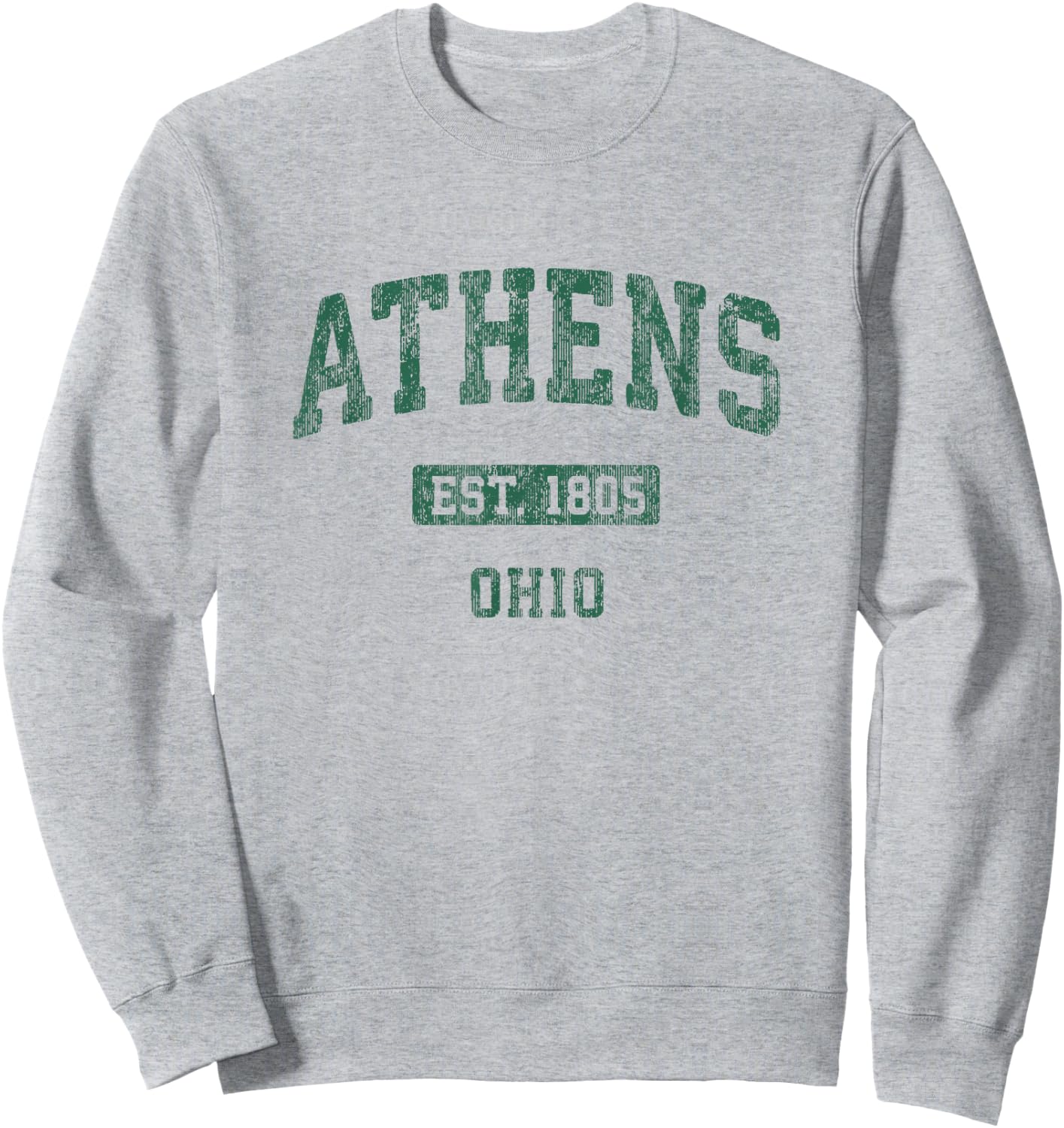 Athens Ohio Vintage Athletic Sports Design Sweatshirt - Sweatshirt | Ash