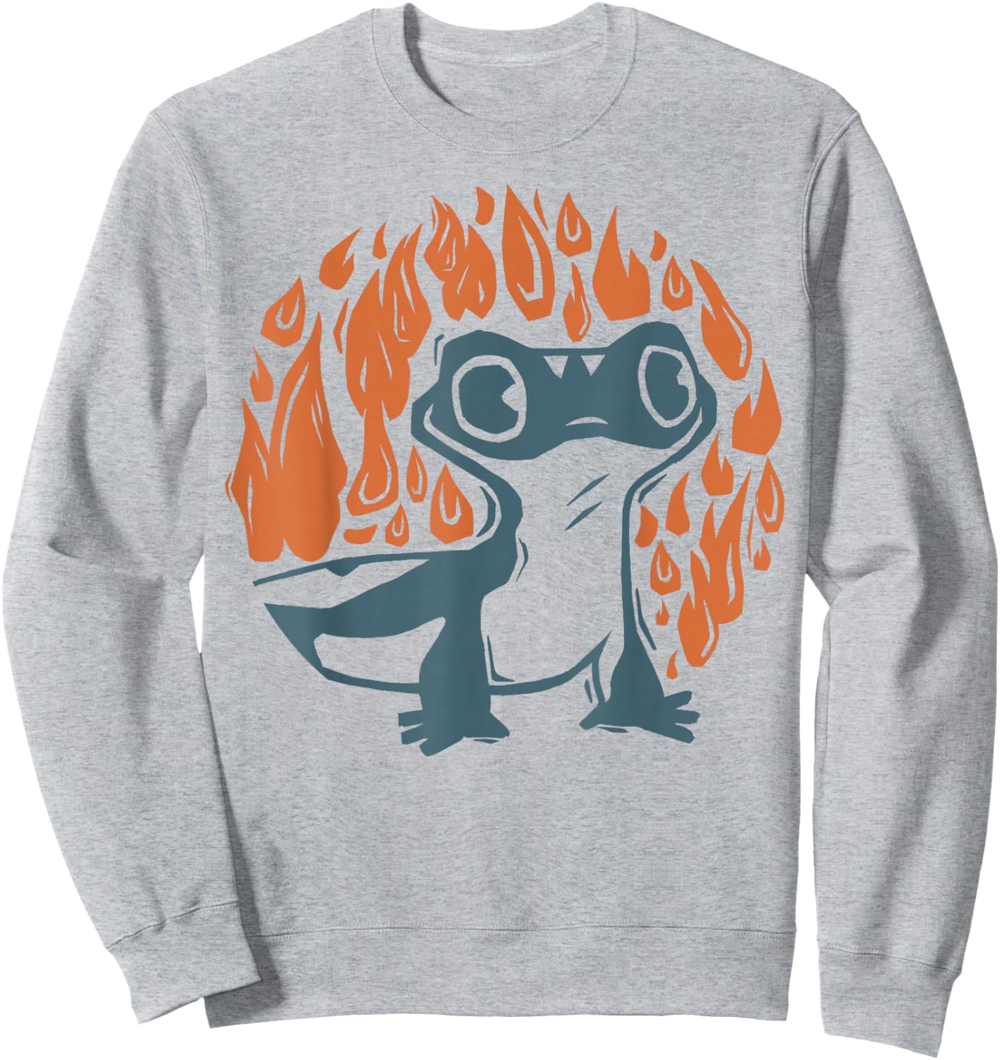 Disney Frozen 2 Salamander On Fire Portrait Sweatshirt - Sweatshirt | Ash