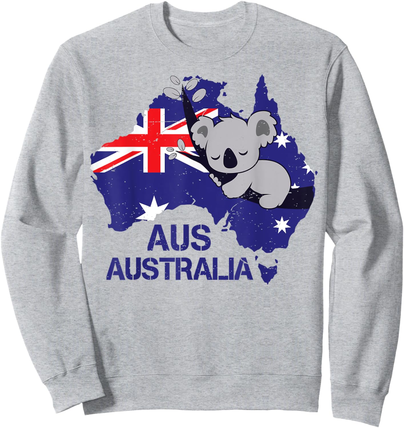 Australia Koala Flag Cute Animal Lover Funny Girls Women Kid Sweatshirt - Sweatshirt | Ash