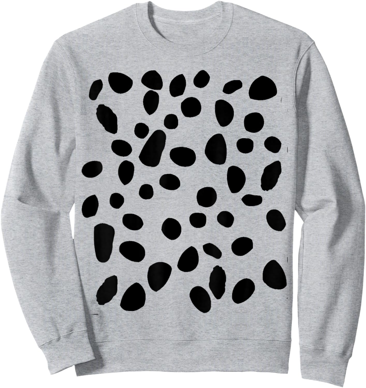 Spotted White with Black Polka dots Dalmatian Sweatshirt - Sweatshirt | Ash