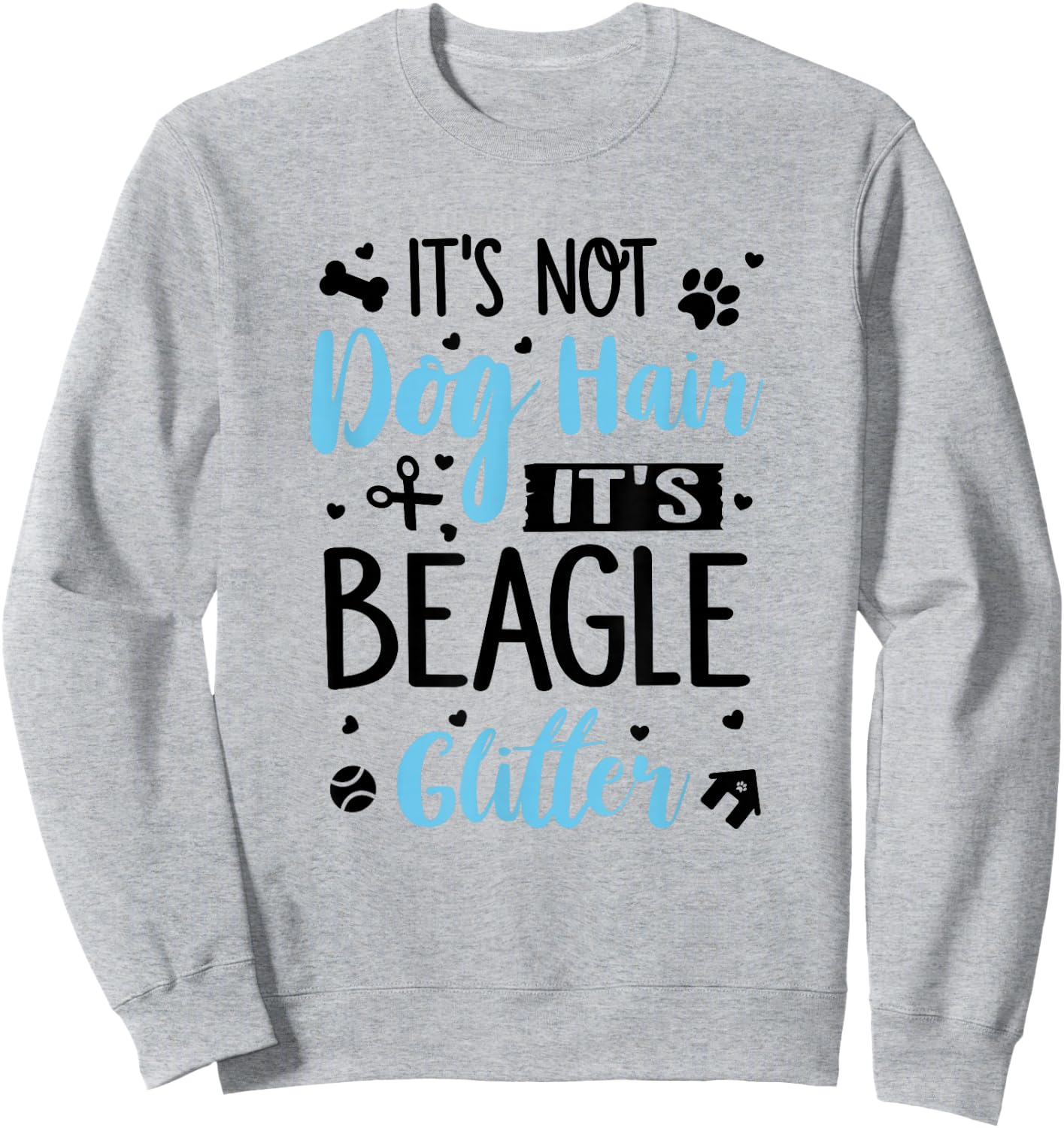 Beagle Glitter - Funny Beagle Shirt Gift Beagle Lover Sweatshirt - Sweatshirt | Ash
