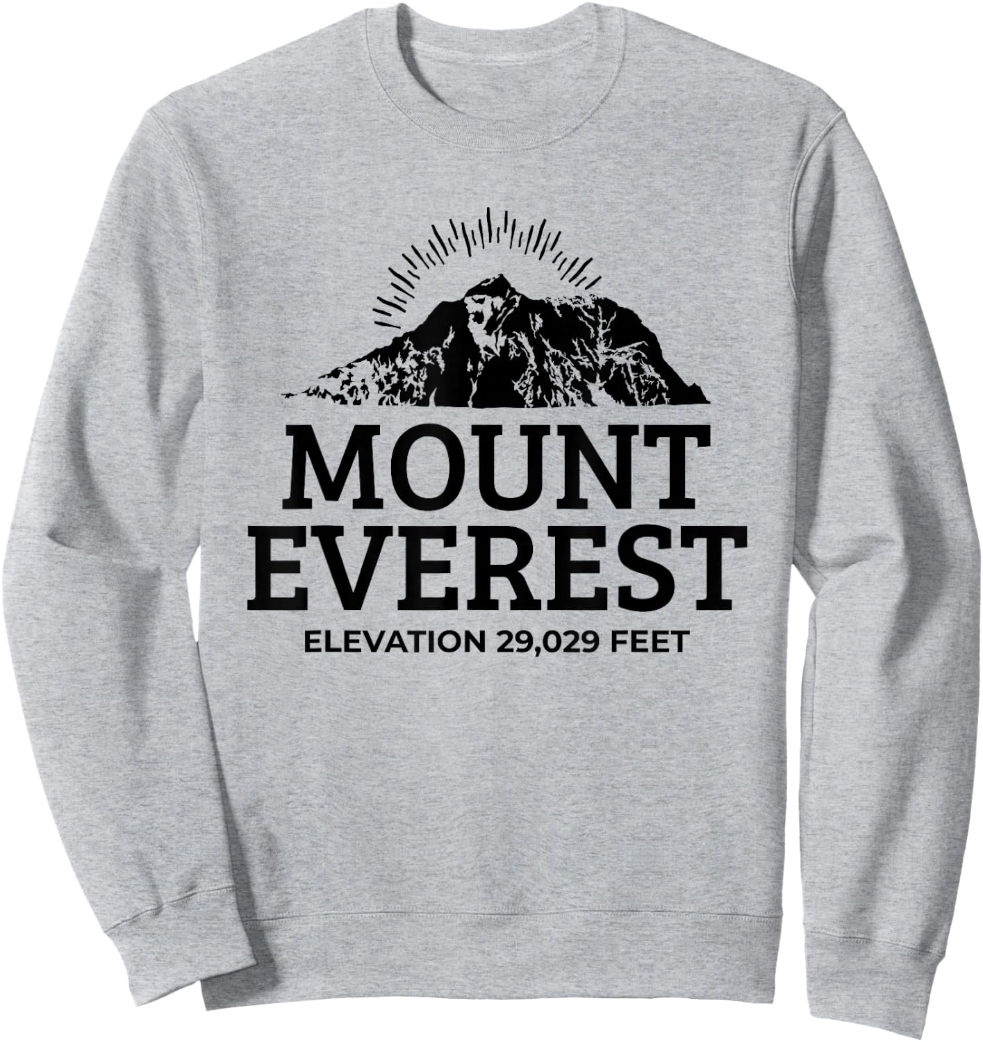 Mount Everest Shirt Rock Climbing Expedition Sweatshirt - Sweatshirt | Ash