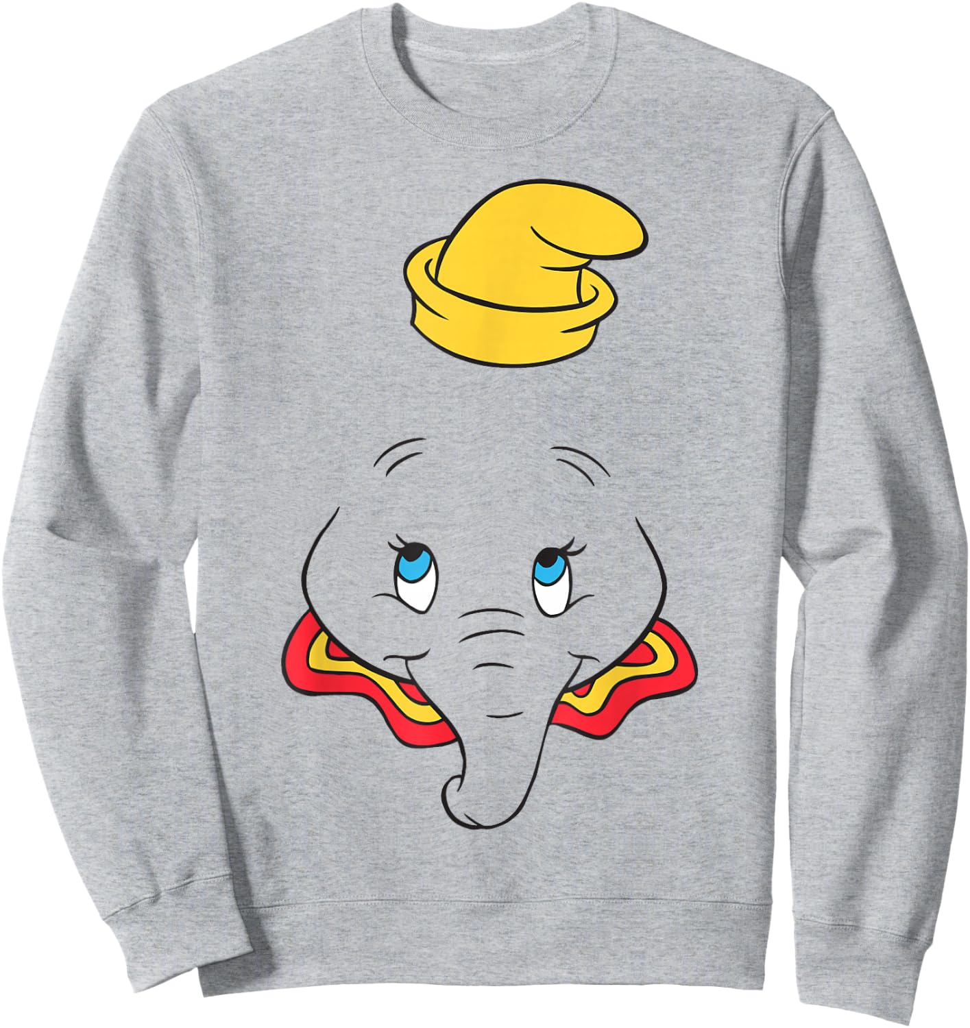 Disney Dumbo Large Face Sweatshirt - Sweatshirt | Ash