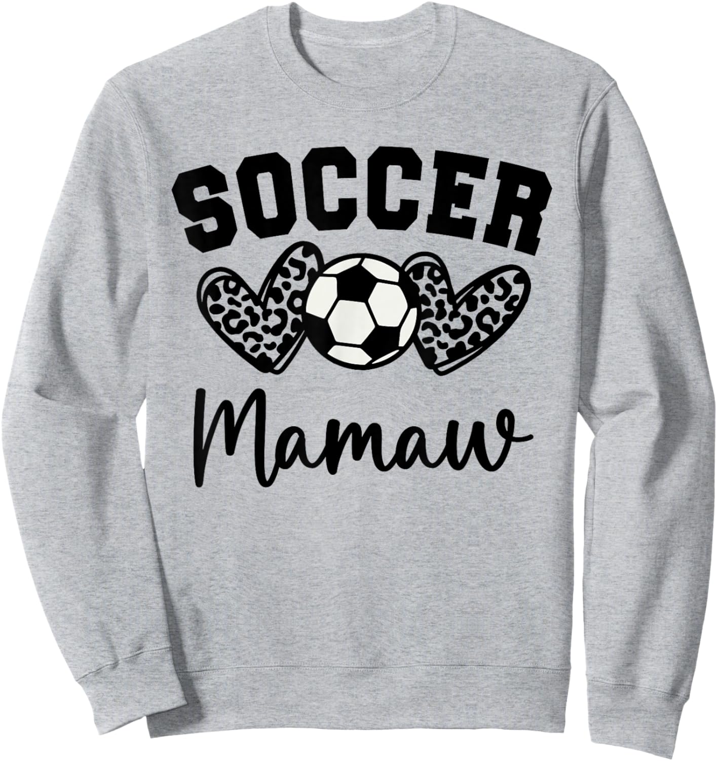 Soccer Mamaw Matching Family Soccer Sweatshirt - Sweatshirt | Ash