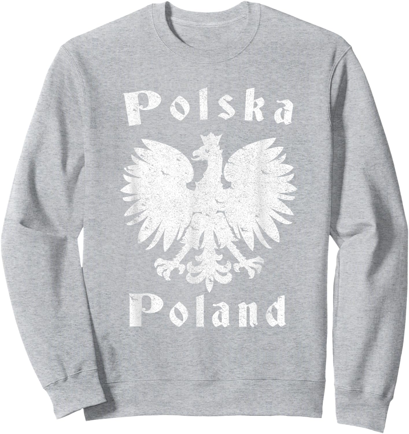 Polish Eagle Poland Coat of Arms Polska Sweatshirt - Sweatshirt | Ash