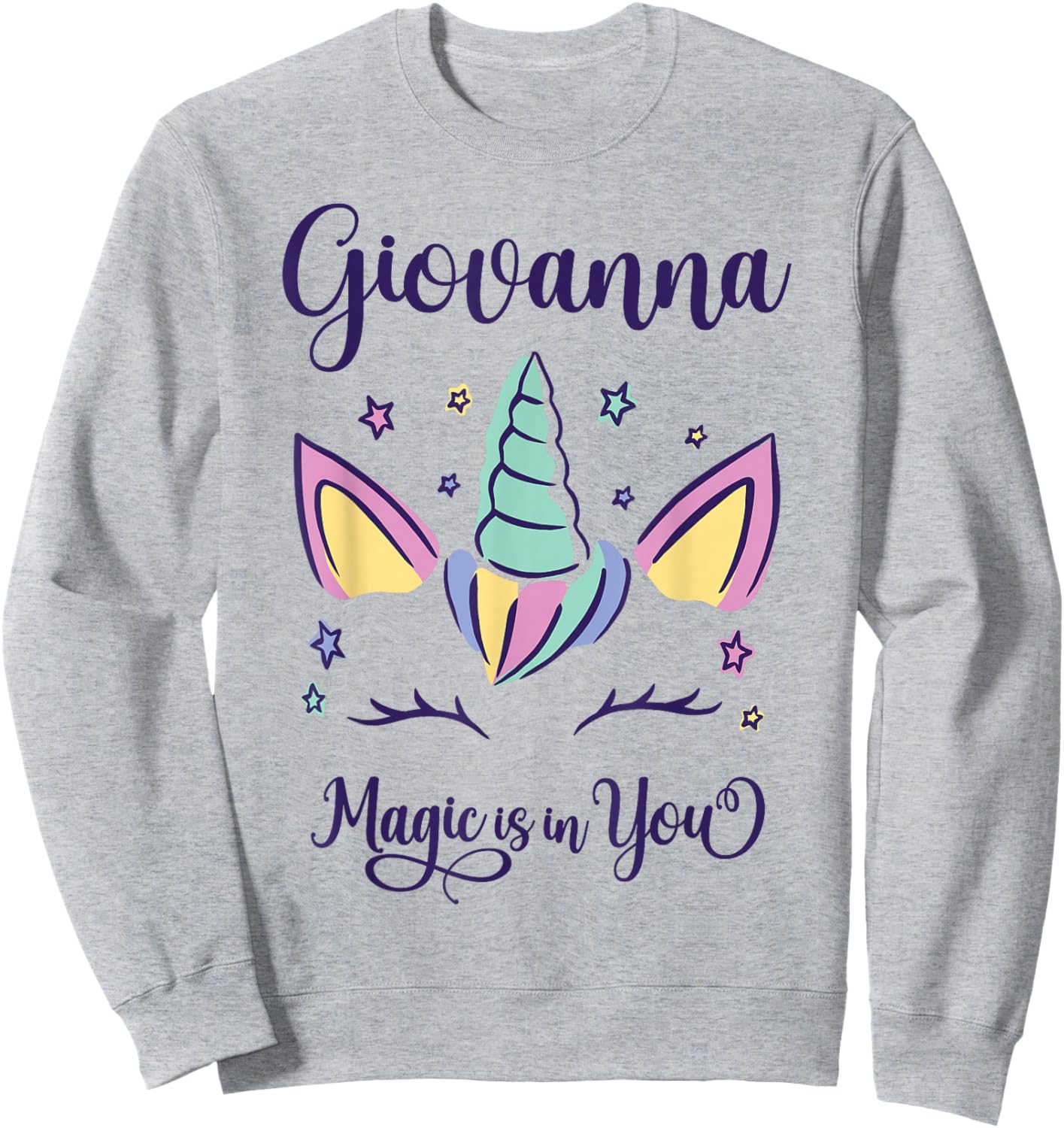 First Name Giovanna Personalized Giovanna Sweatshirt - Sweatshirt | Ash