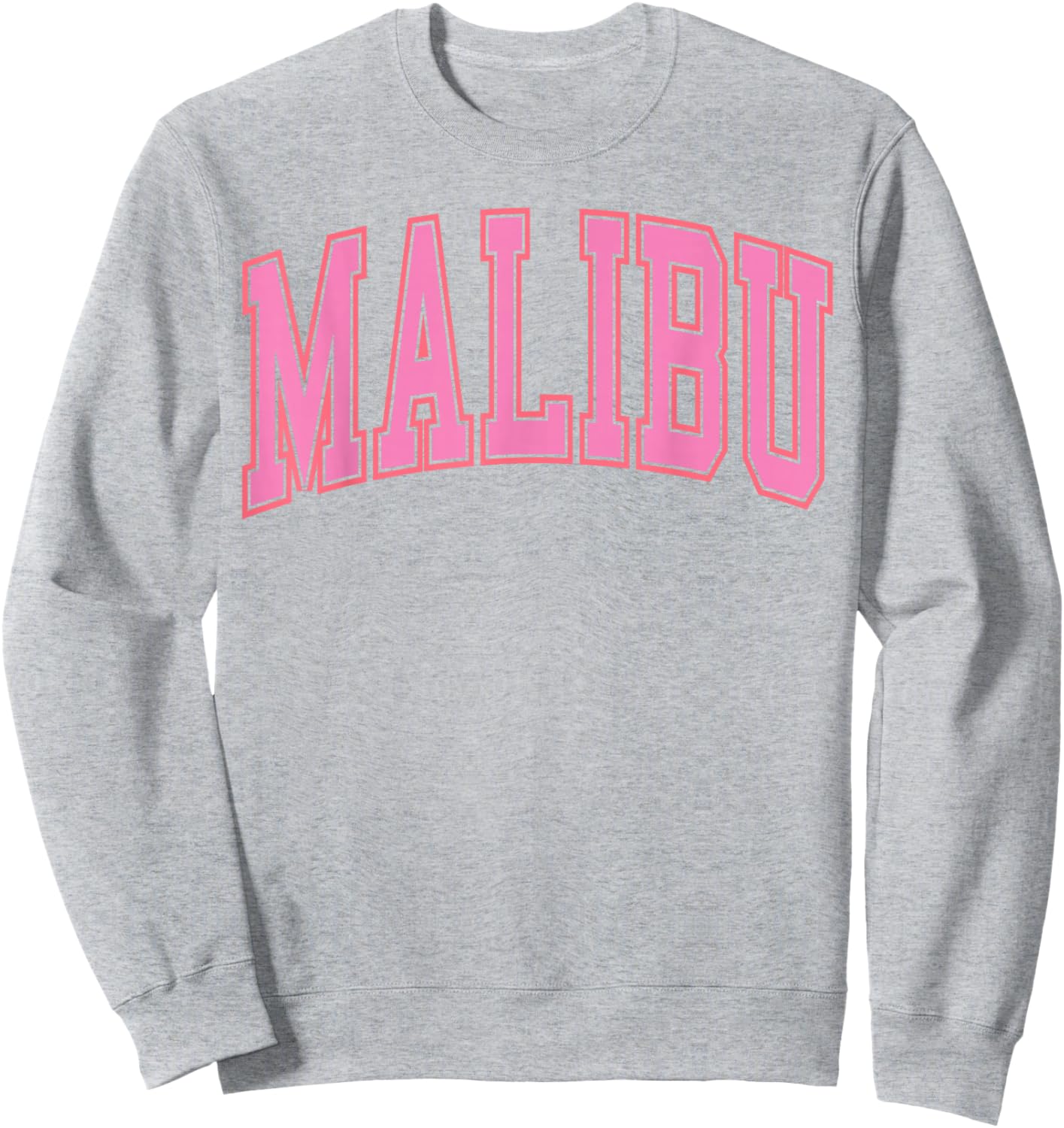 Preppy Varsity Pink Malibu California Teen Girls Sweatshirt - Sweatshirt | Ash