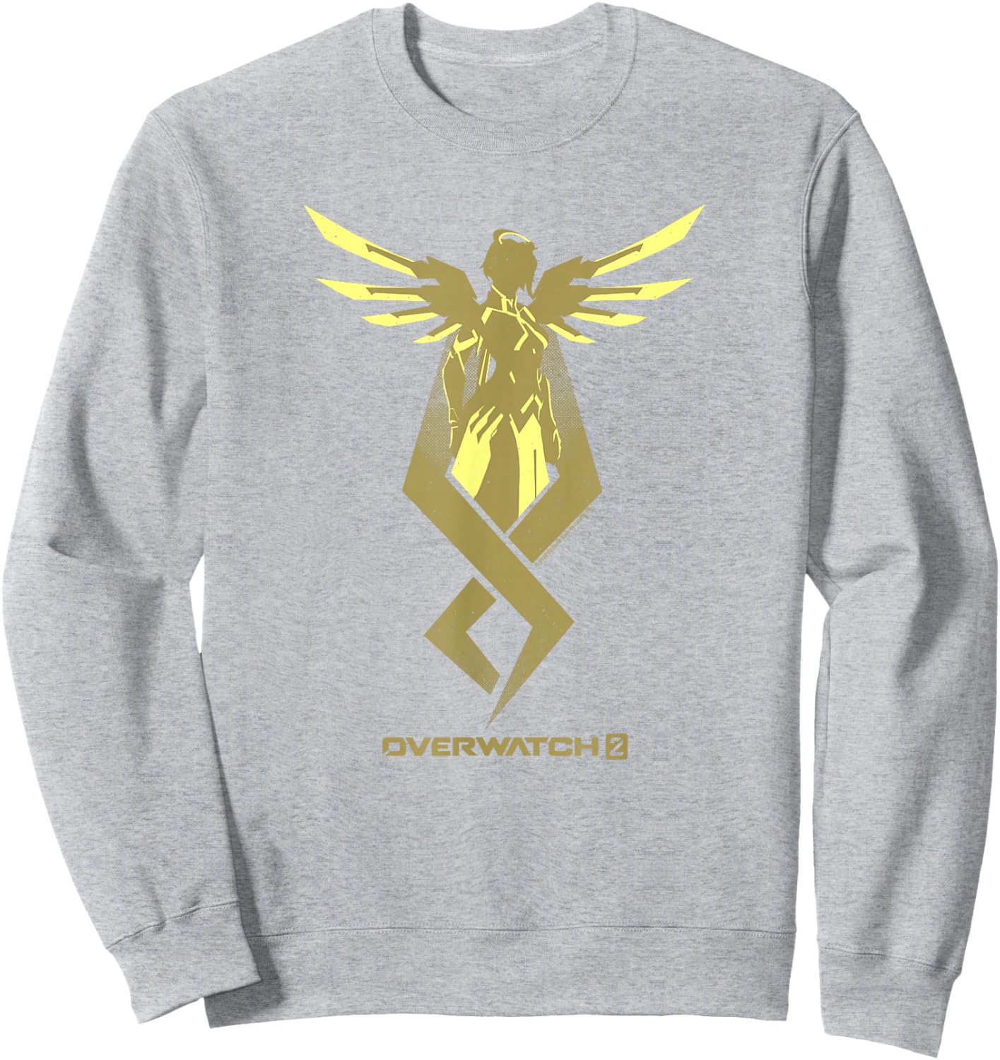 Overwatch 2 Mercy Angel Silhouette V2 Sweatshirt - Sweatshirt | Ash