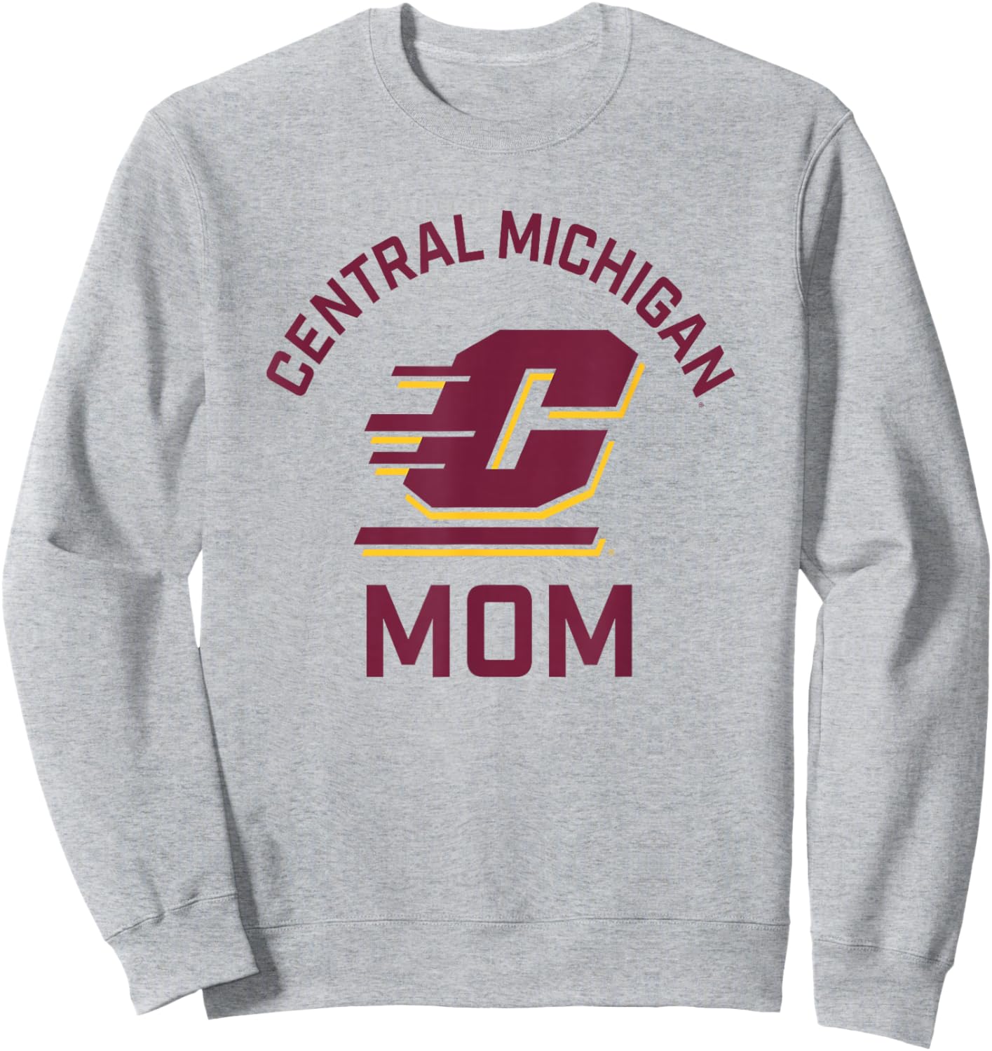 Central Michigan University CMU Chippewas Arched Mom Sweatshirt - Sweatshirt | Ash