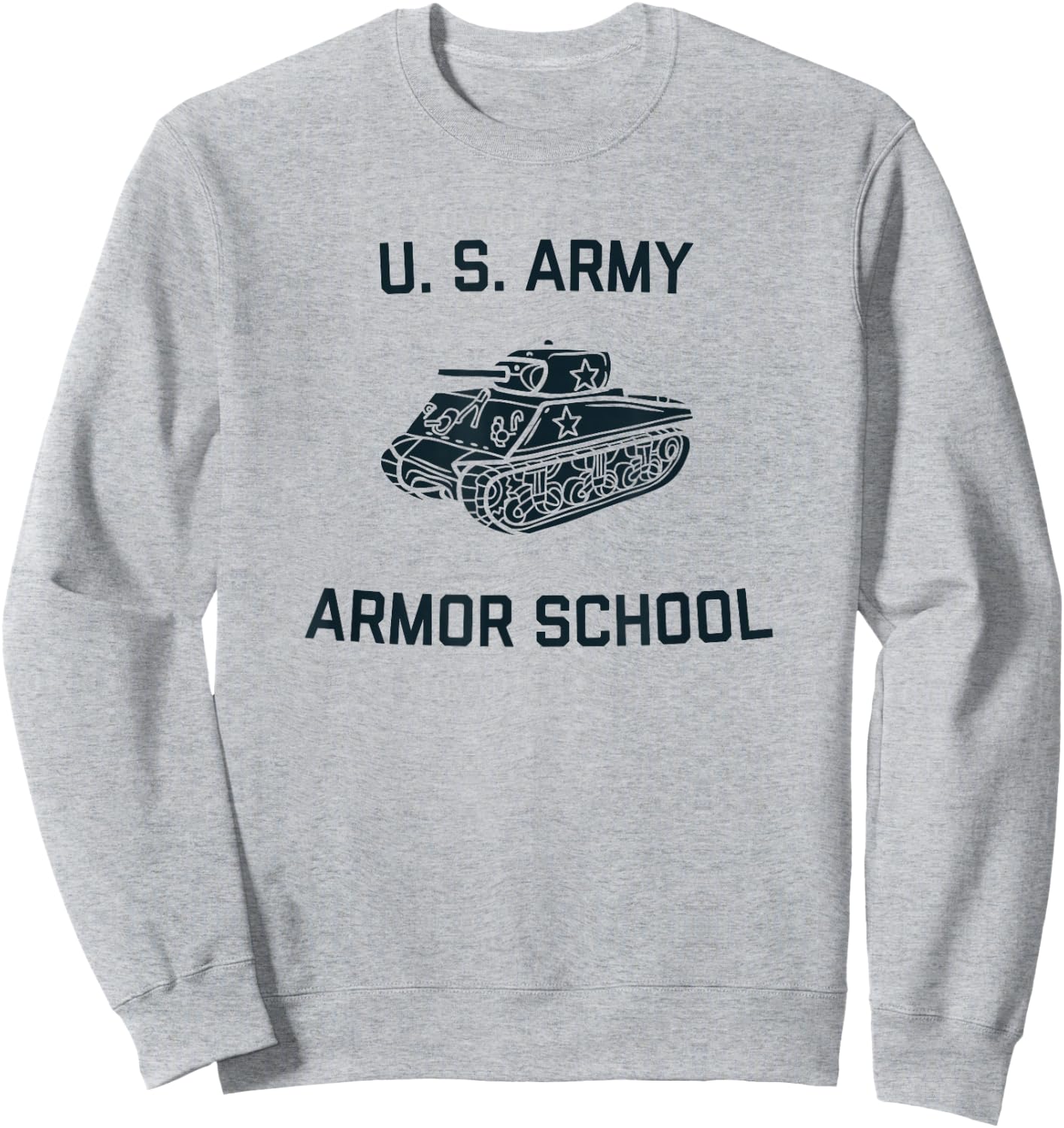 US Army Armor School Sherman Tank WW2 Vintage PT | Fort Knox Sweatshirt - Sweatshirt | Ash