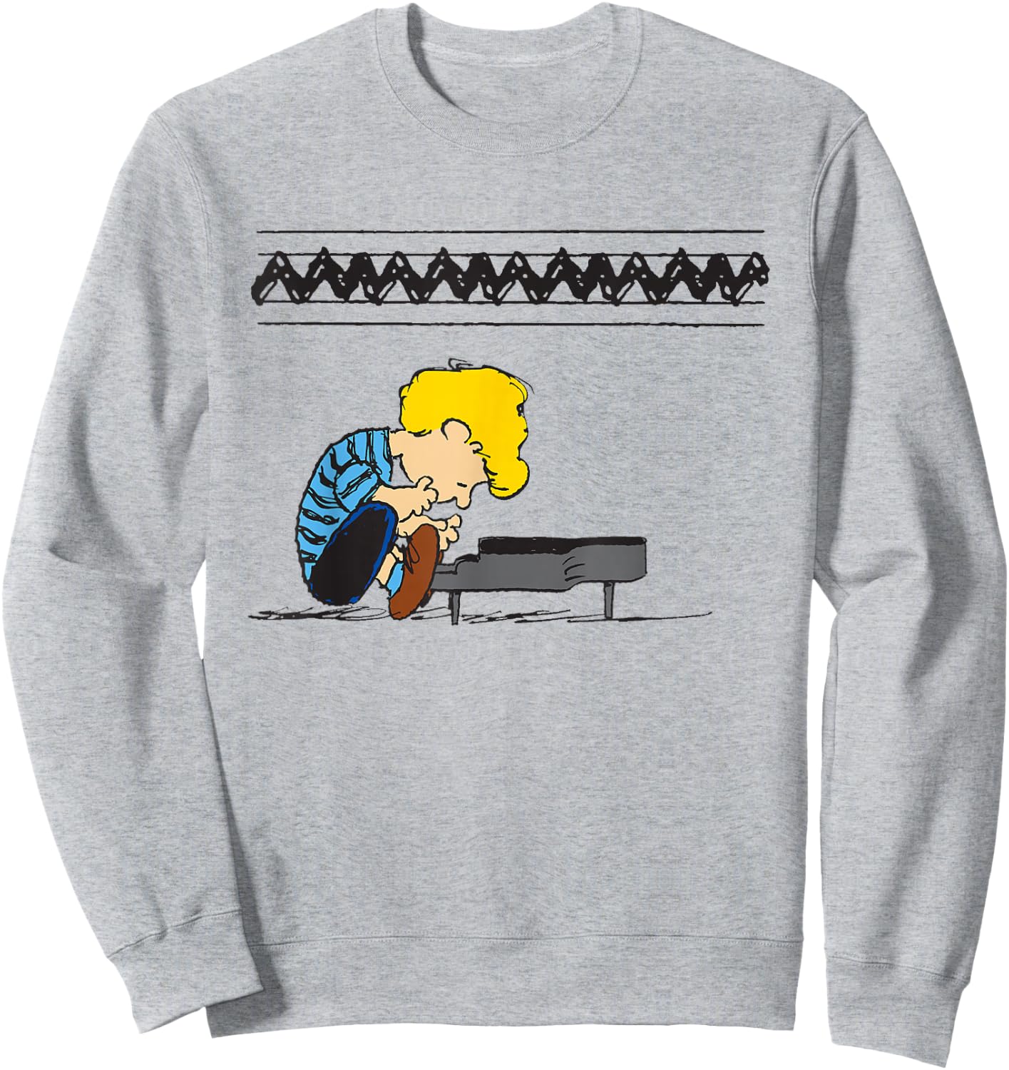 Peanuts Schroeder At The Piano Sweatshirt - Sweatshirt | Ash
