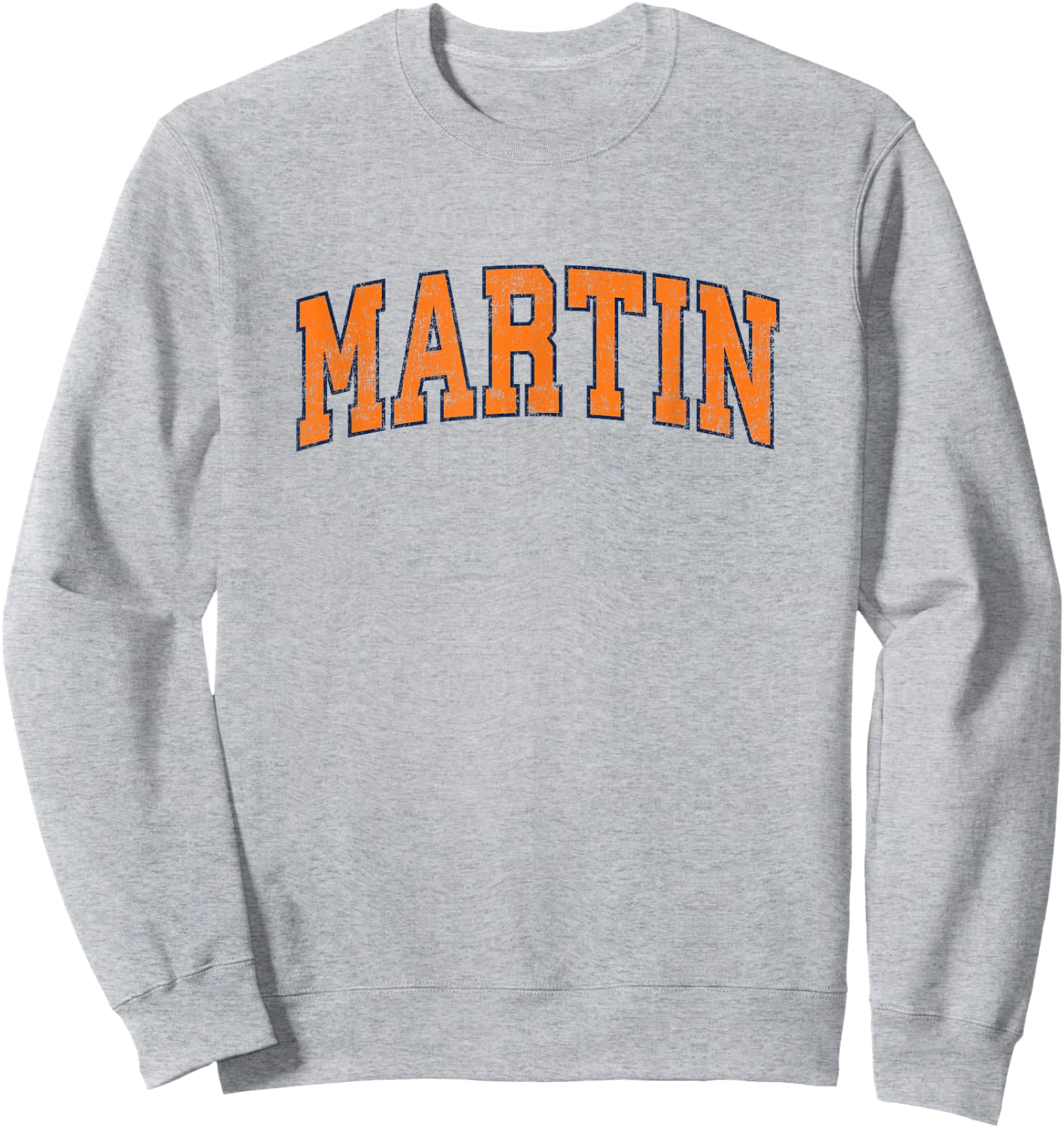 Martin Tennessee TN Vintage Athletic Sports Sweatshirt - Sweatshirt | Ash