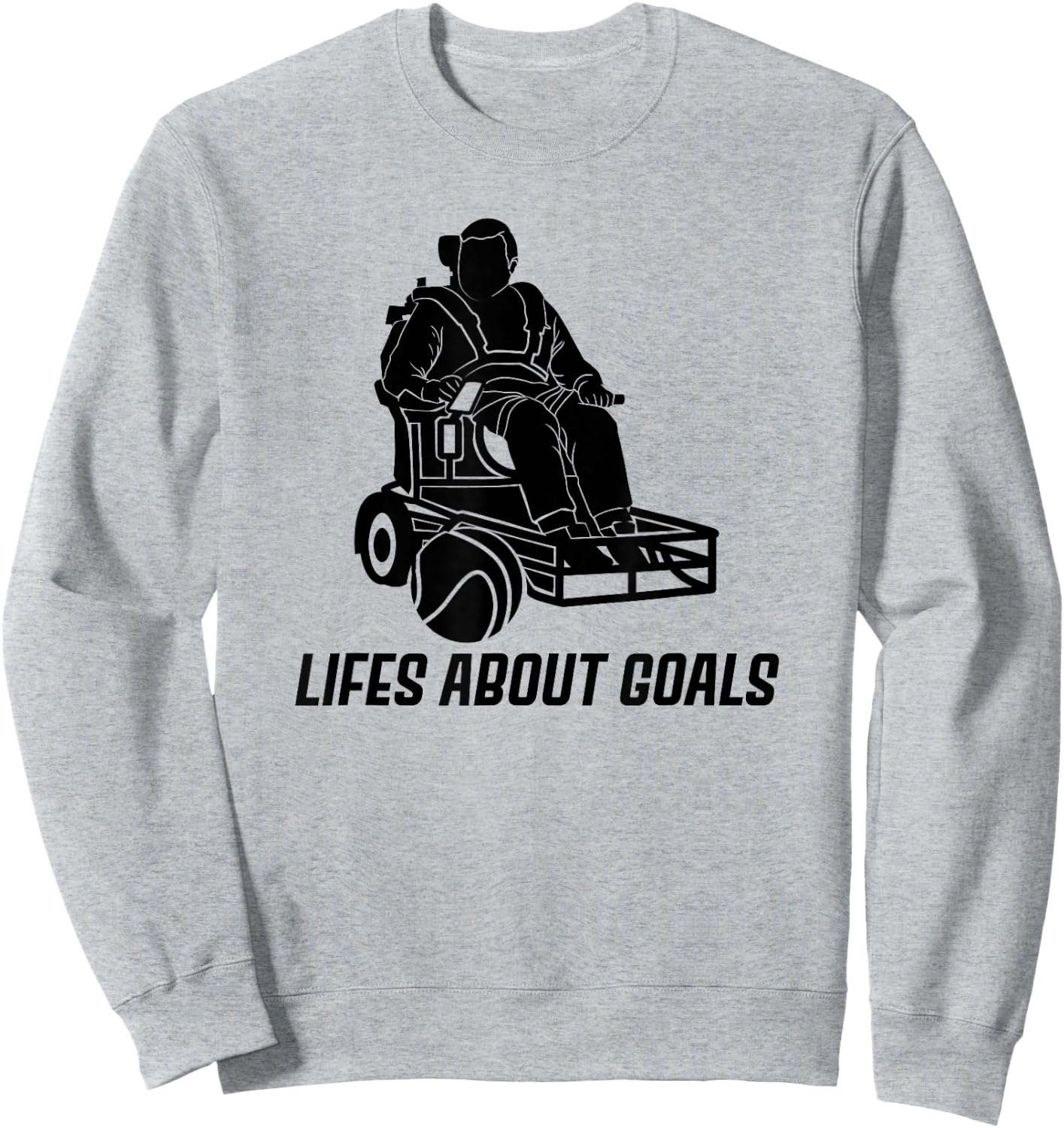 Wheelchair Soccer Lover Handicap Disabled Football Player Sweatshirt - Sweatshirt | Ash