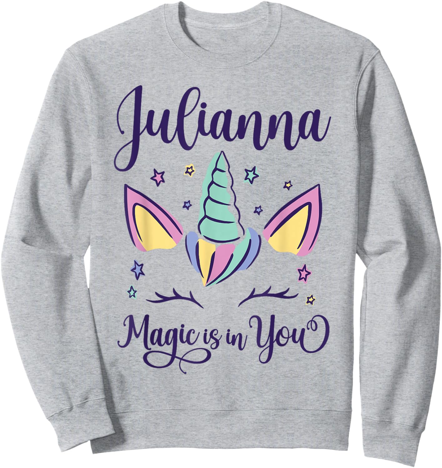 First Name Julianna Personalized I Love Julianna Sweatshirt - Sweatshirt | Ash