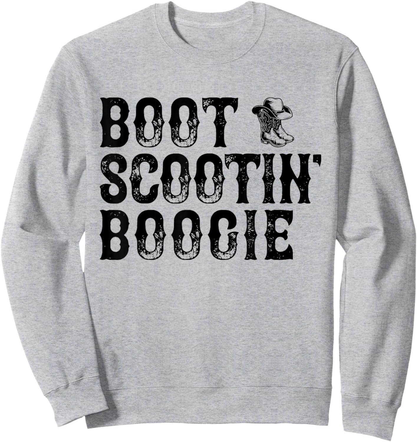 Western Cowgirl Cowboy Country Music Boot Scootin’ Boogie Sweatshirt - Sweatshirt | Ash
