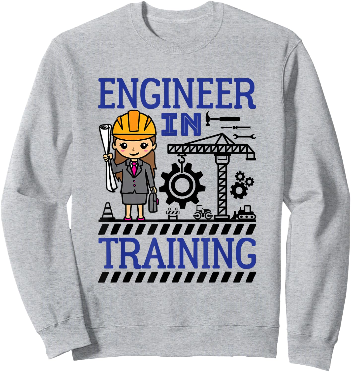 Engineer in Training Girls Women STEM Future Engineer Sweatshirt - Sweatshirt | Ash