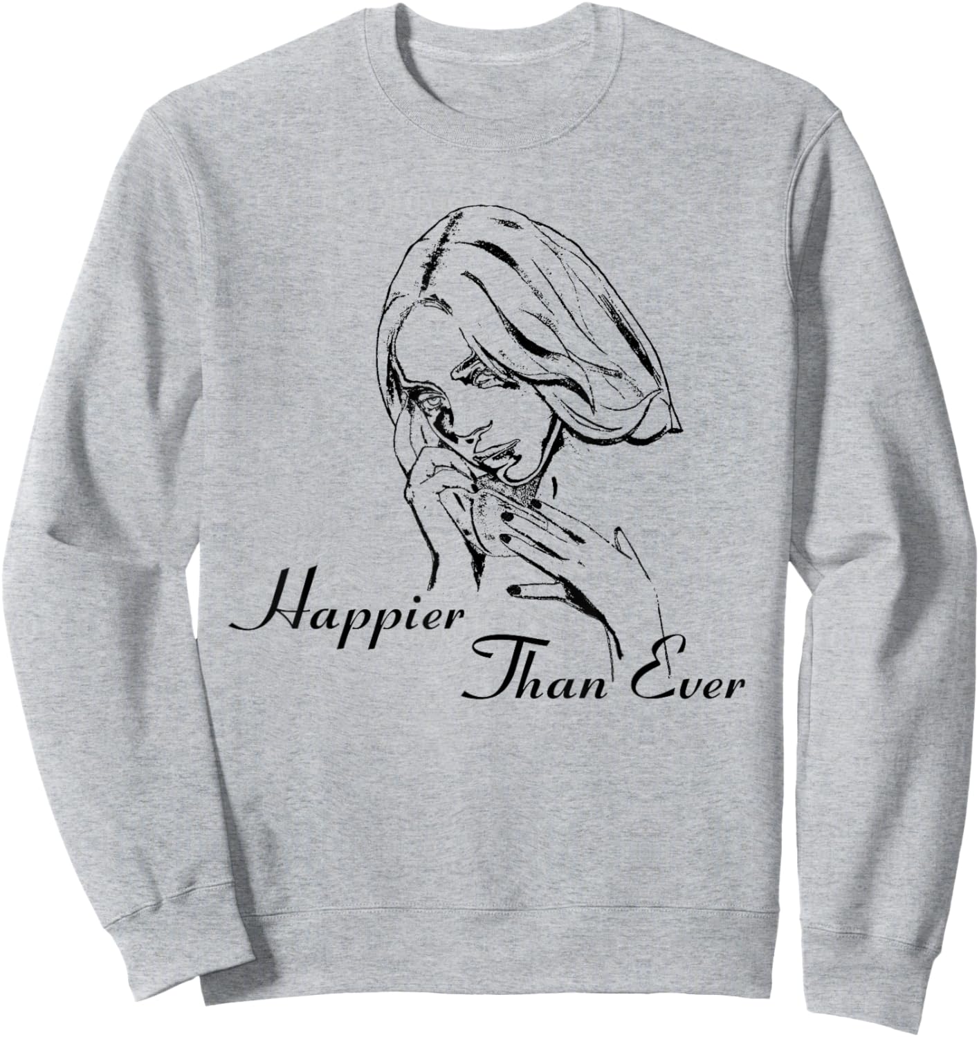 Official Billie Eilish Happier Than Ever White Sweatshirt - Sweatshirt | Ash