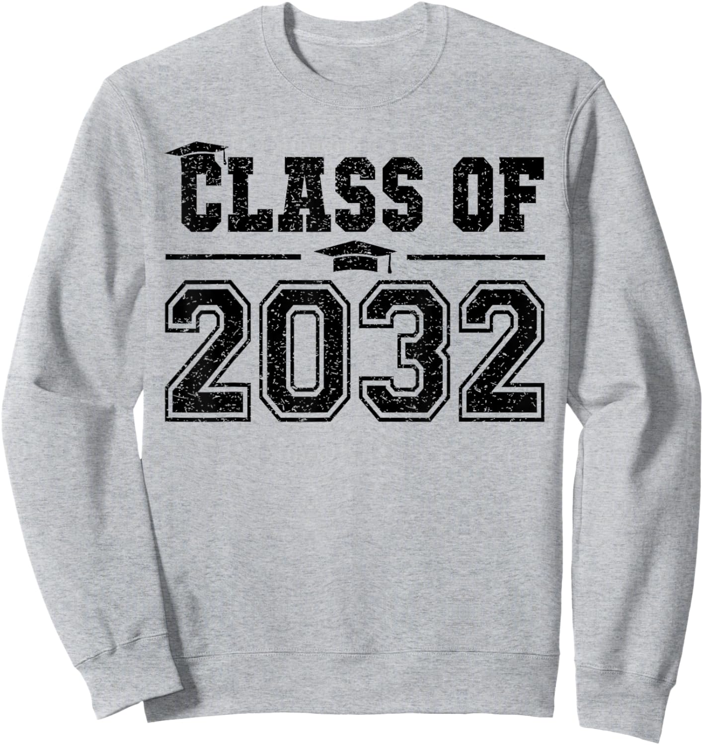 Class of 2032 Grow With Me Graduation First Day of School Sweatshirt - Sweatshirt | Ash
