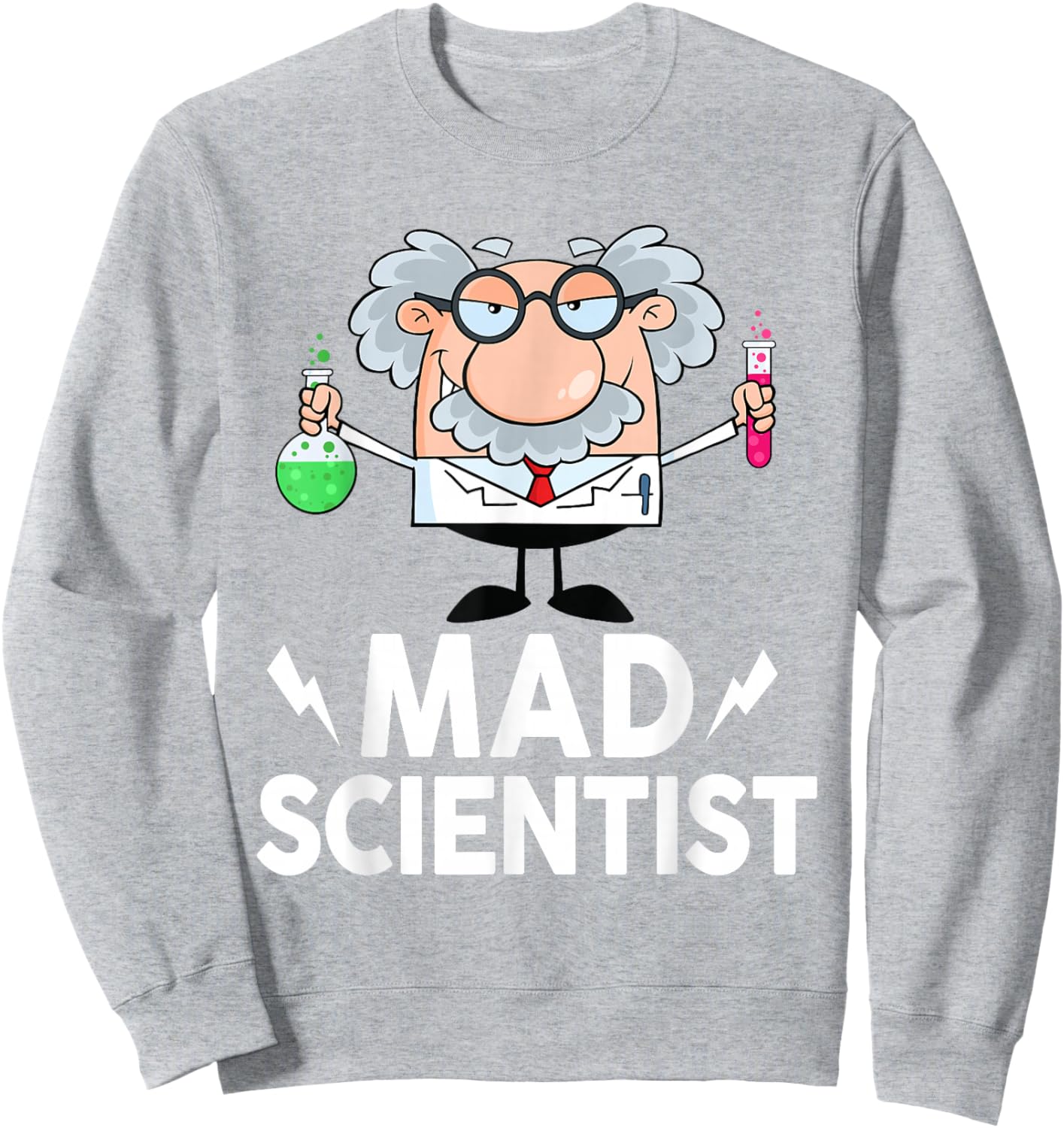 Mad Scientist Shirt Kids Toddler Child Adult Funny Science Sweatshirt - Sweatshirt | Ash