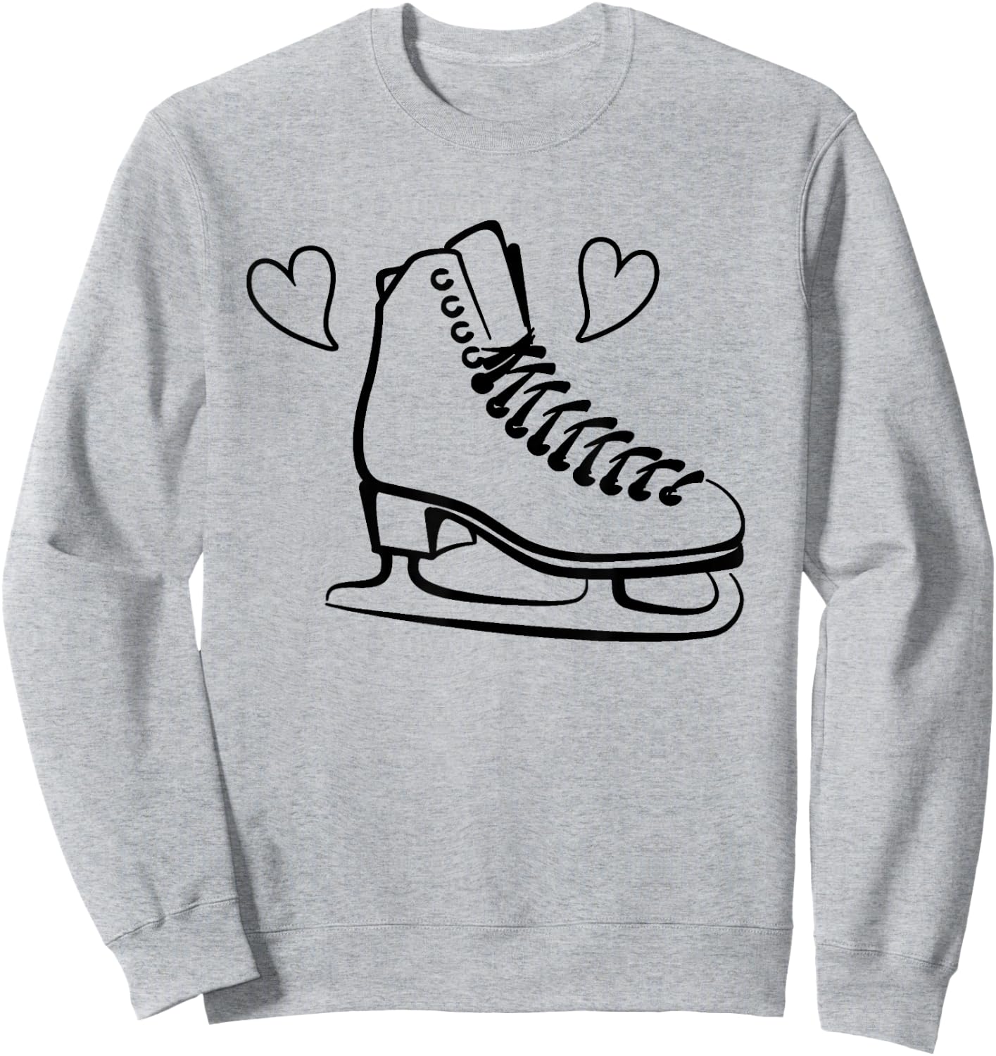 Ice Skating Figure Skates Sweatshirt - Sweatshirt | Ash