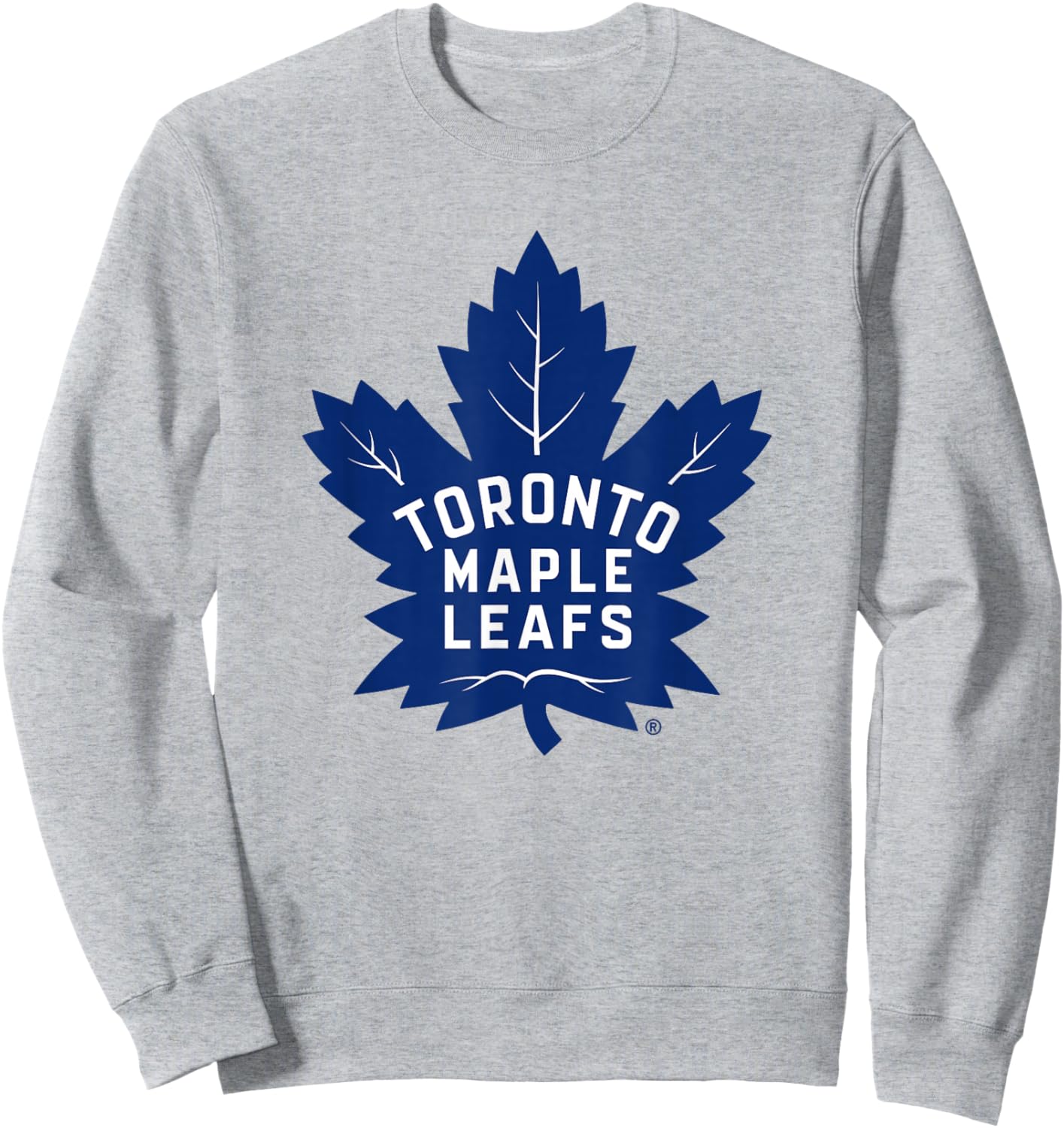 Toronto Maple Leafs Icon Gray Officially Licensed Sweatshirt - Sweatshirt | Ash