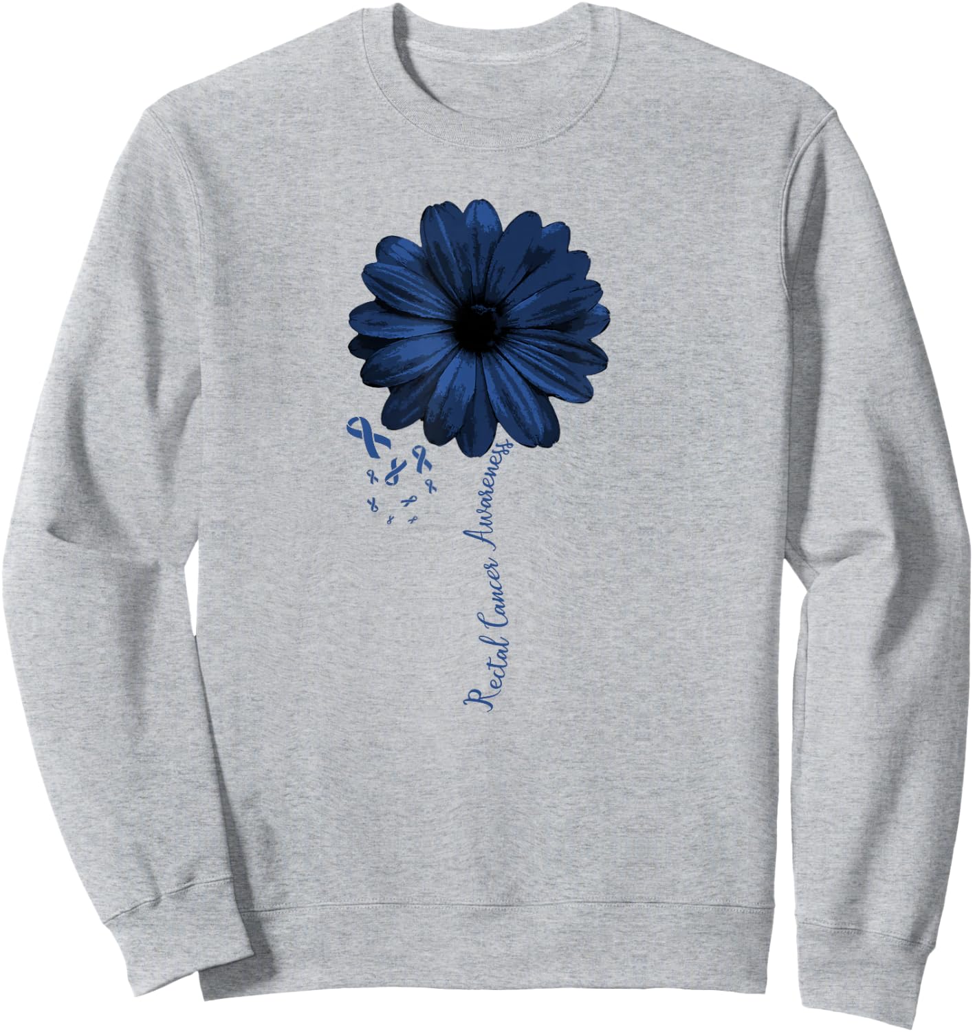 Rectal Cancer Awareness Survivor Warrior Pretty Gift Sweatshirt - Sweatshirt | Ash