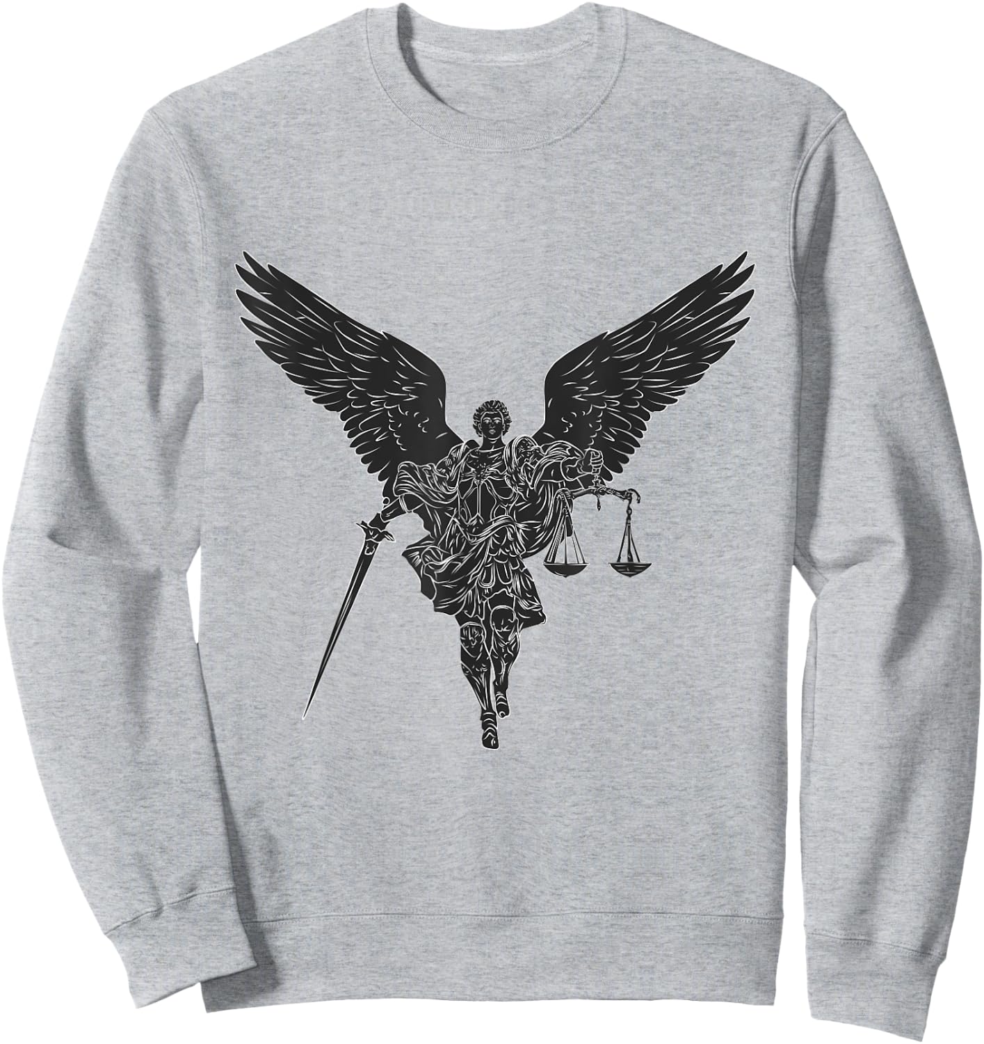 St Michael the archangel warrior of justice. Christian faith Sweatshirt - Sweatshirt | Ash