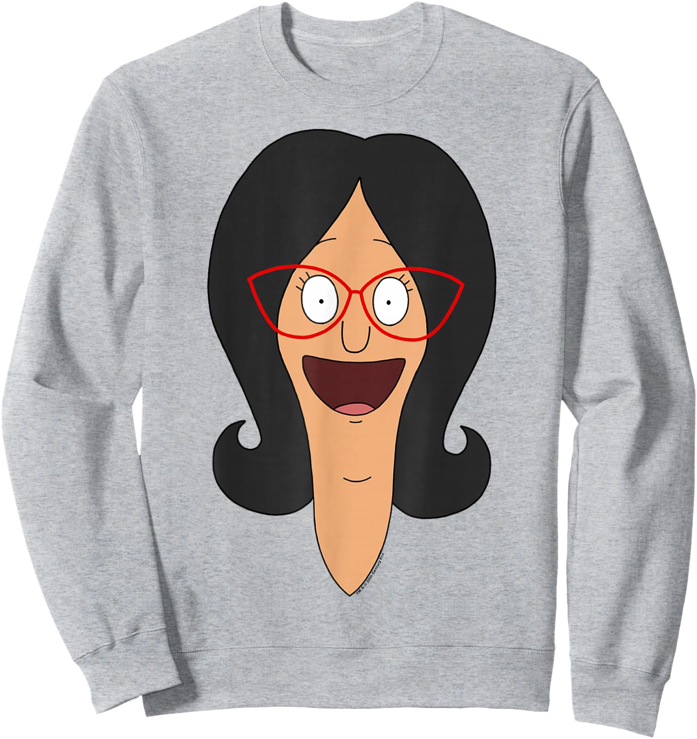 Bob's Burgers Linda Big Face Sweatshirt - Sweatshirt | Ash