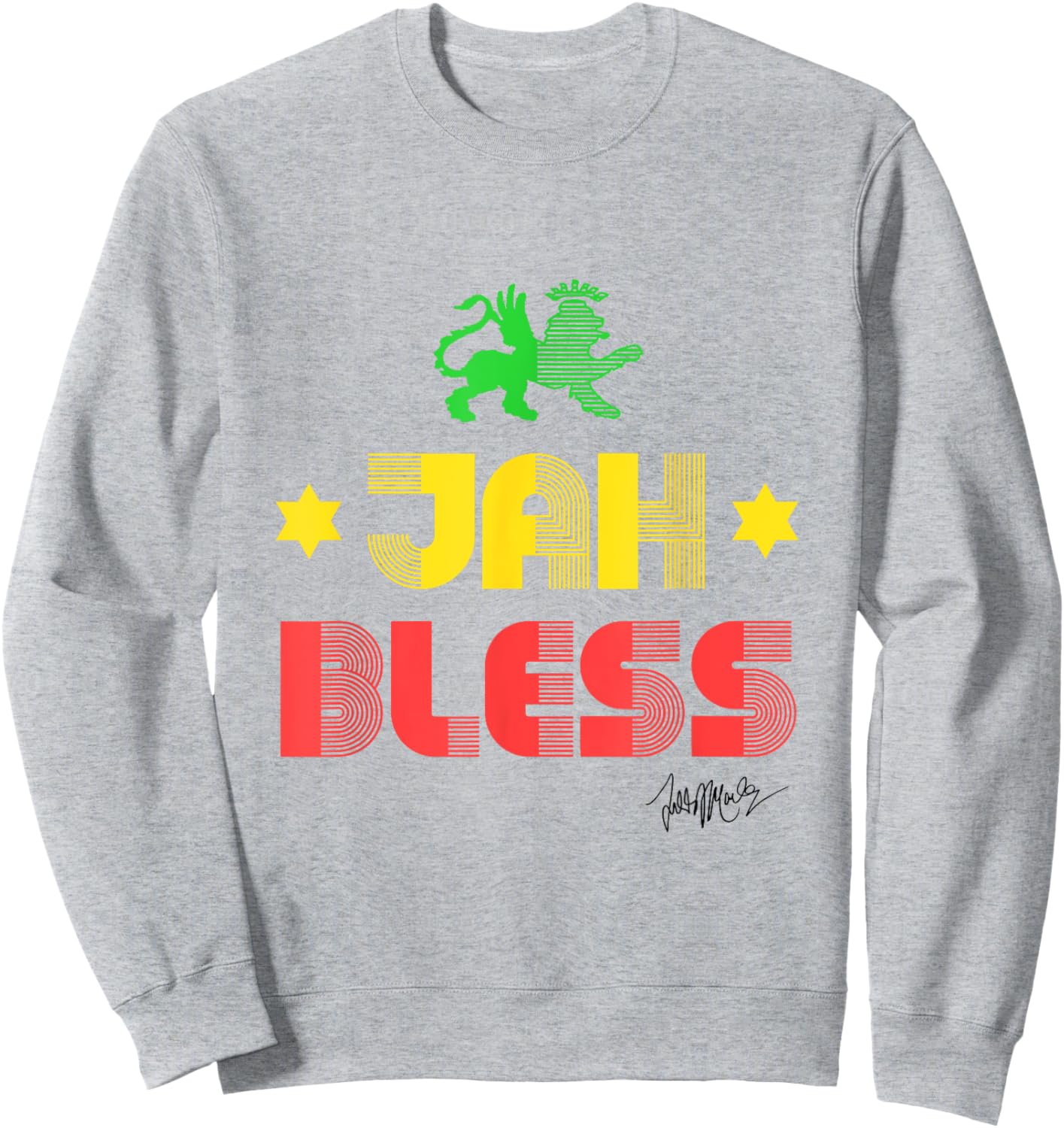 Ziggy Marley - Official Merchandise - Jah Bless Sweatshirt - Sweatshirt | Ash