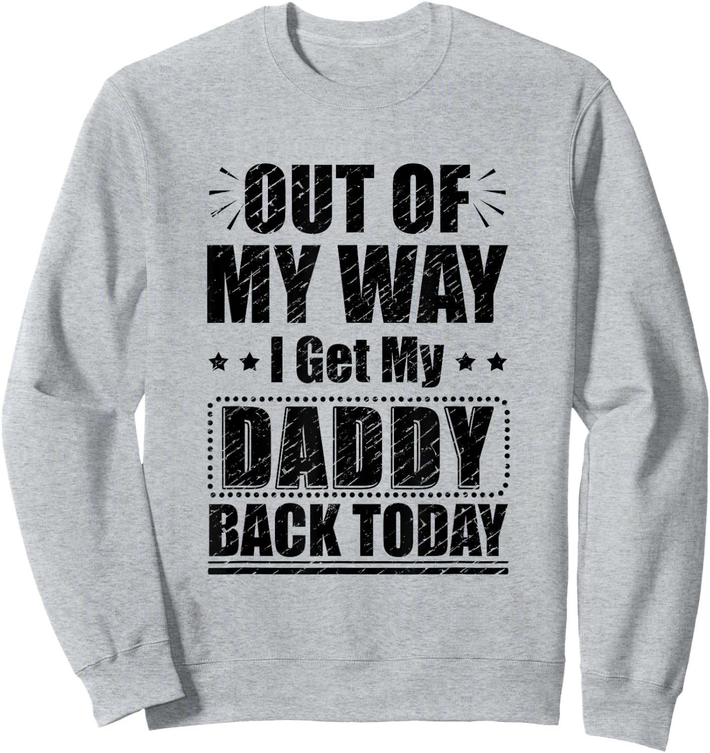 Homecoming Deployment Dad Welcome Back Home for Daddy Kids Sweatshirt - Sweatshirt | Ash