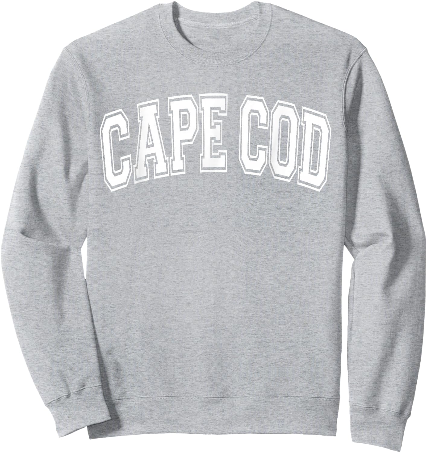Cape Cod Arched Style Text Pink with White Print Sweatshirt - Sweatshirt | Ash