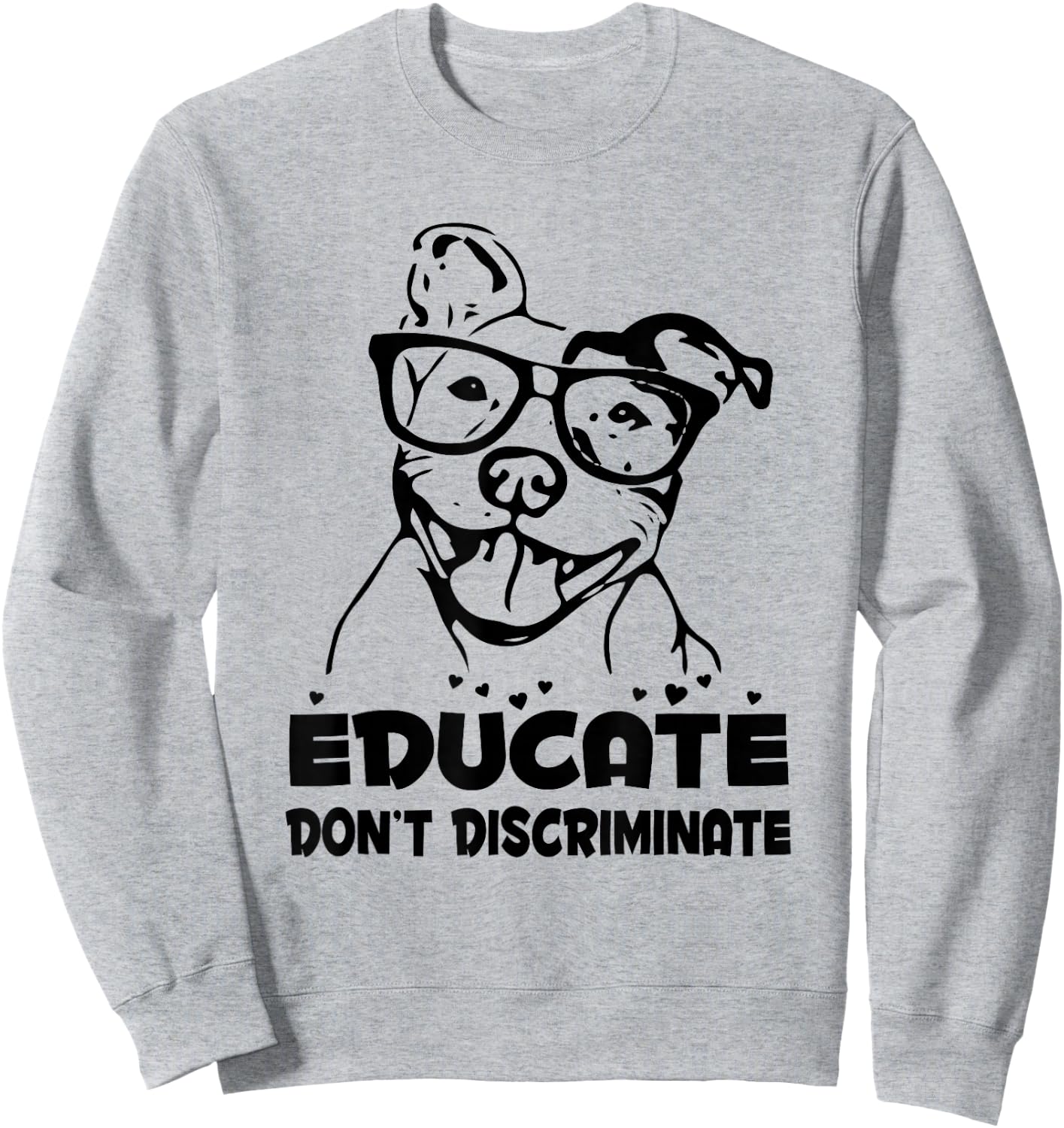 Pit Bull Lover T Shirt Pitbull Mom Rescue Dog Dad Puppy Gift Sweatshirt - Sweatshirt | Ash