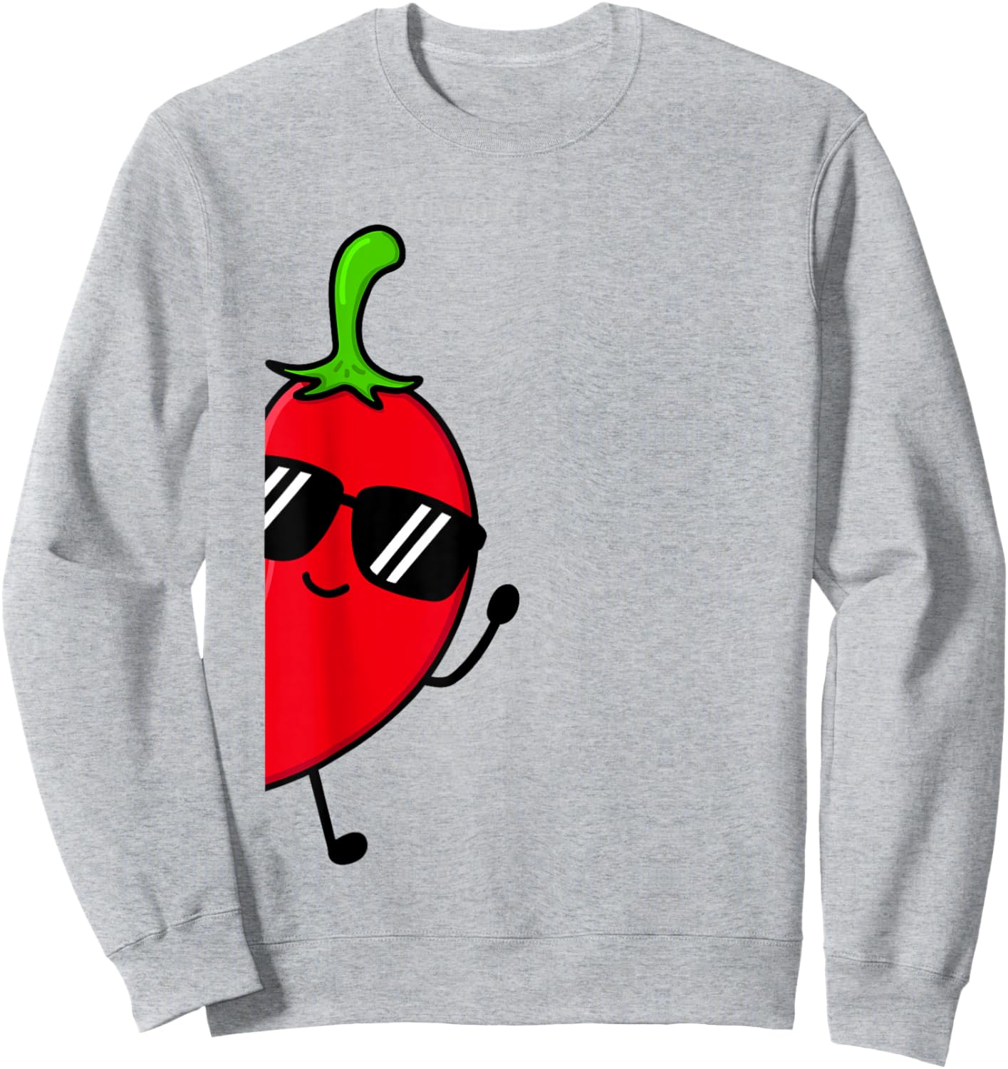 Kids Chili Shirt For Boys Or Girls | Cute Chili Gift Sweatshirt - Sweatshirt | Ash