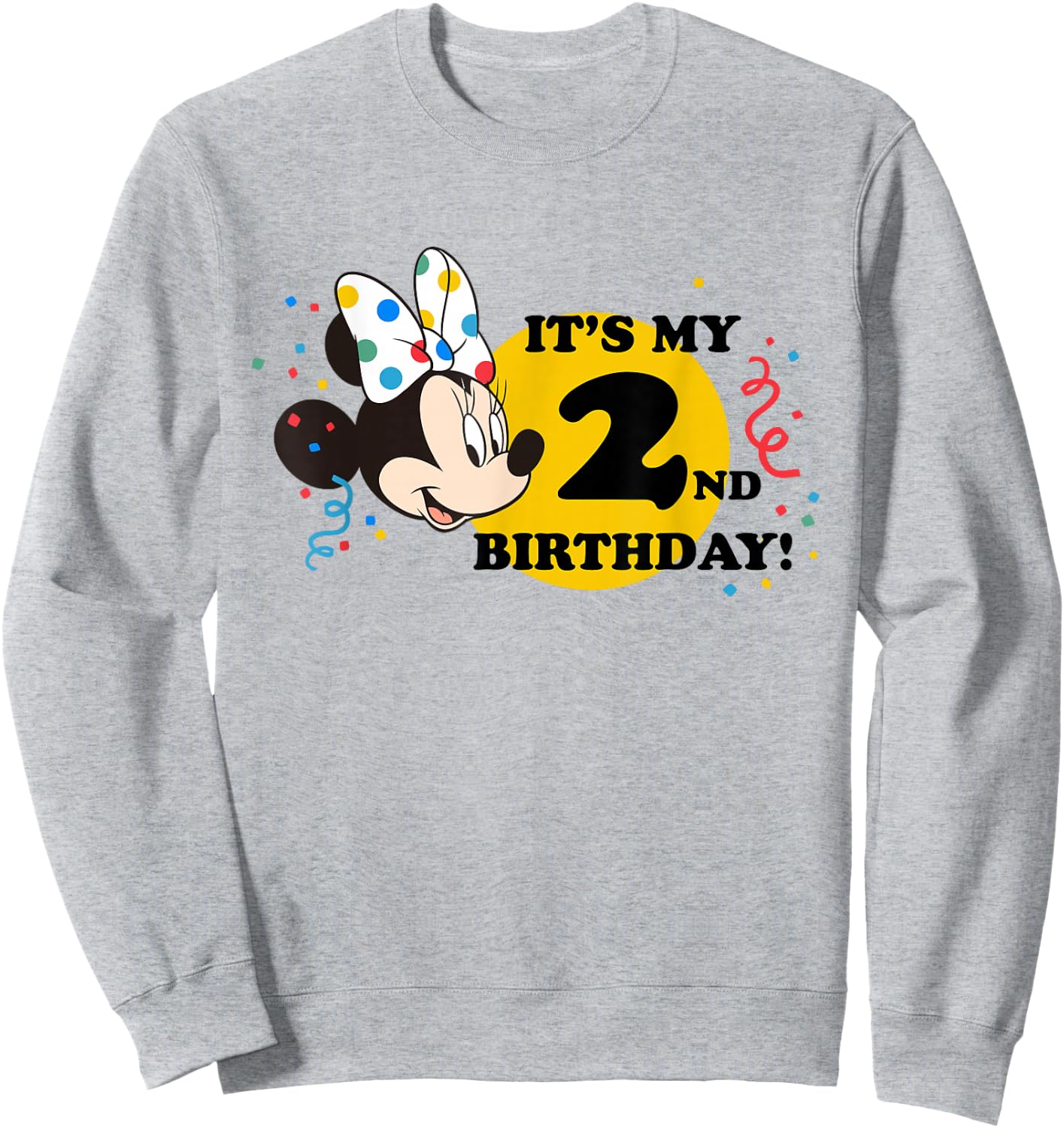 Disney Minnie Mouse 2nd Birthday Sweatshirt - Sweatshirt | Ash