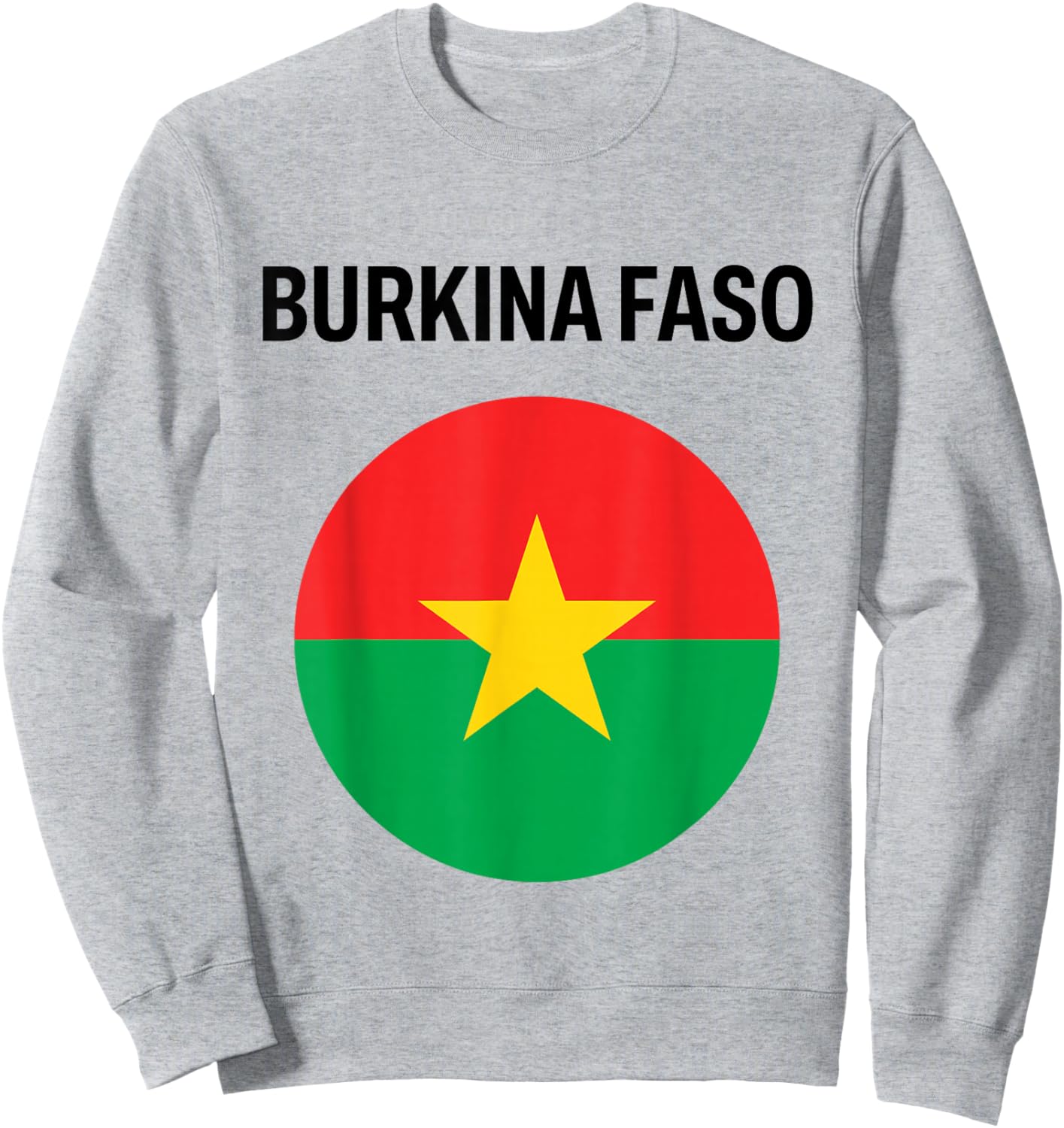 Burkina Faso Flag Modern Sweatshirt - Sweatshirt | Ash