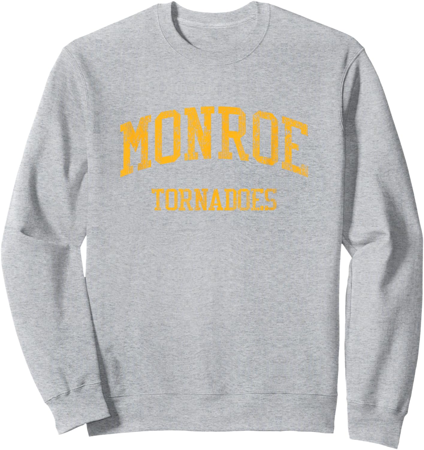 Monroe High School HS Albany GA Vintage Sports Sweatshirt - Sweatshirt | Ash