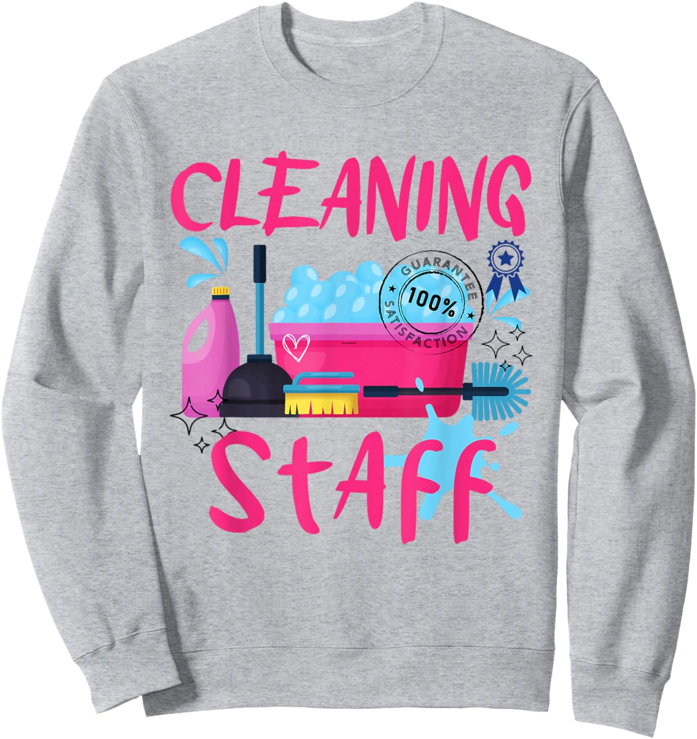 Cleaning Staff Housekeeping Crew of Proud Housekeeper Team , white, S Sweatshirt - Sweatshirt | Ash