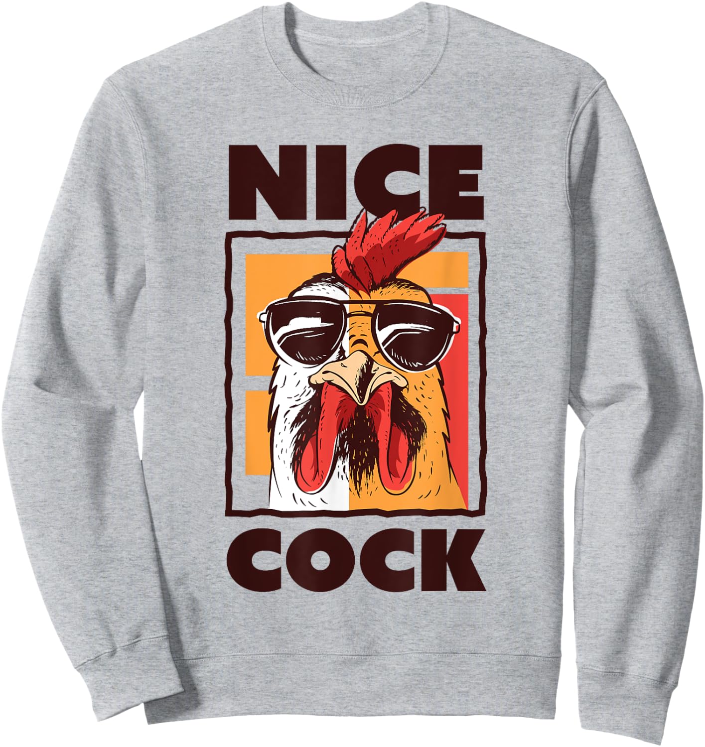 Nice Cock Farming Bird watching Gift Sweatshirt - Sweatshirt | Ash