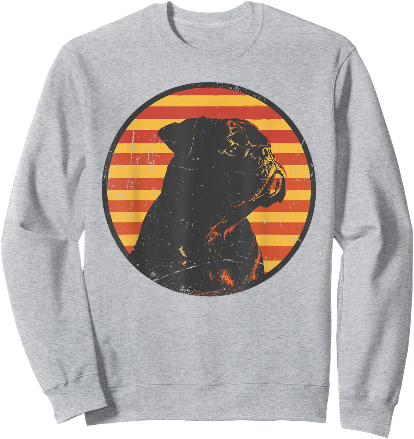 Retro Boxer Dog Lovers Gift Vintage Boxer Owner Men Women Sweatshirt - Sweatshirt | Ash