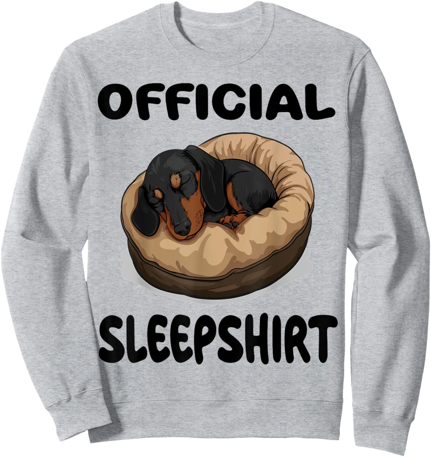 Dachshund Doxie Dog Official Sleepshirt Pajamas Nightgown Sweatshirt - Sweatshirt | Ash