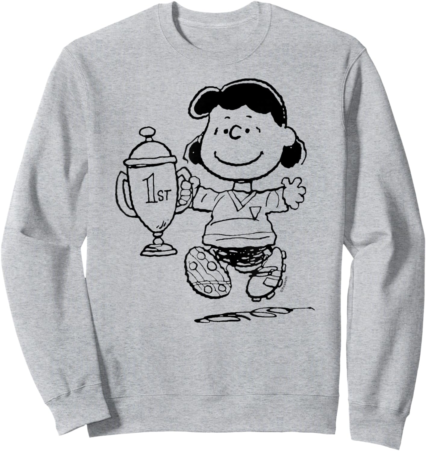 Peanuts - Lucy First Place Sweatshirt - Sweatshirt | Ash