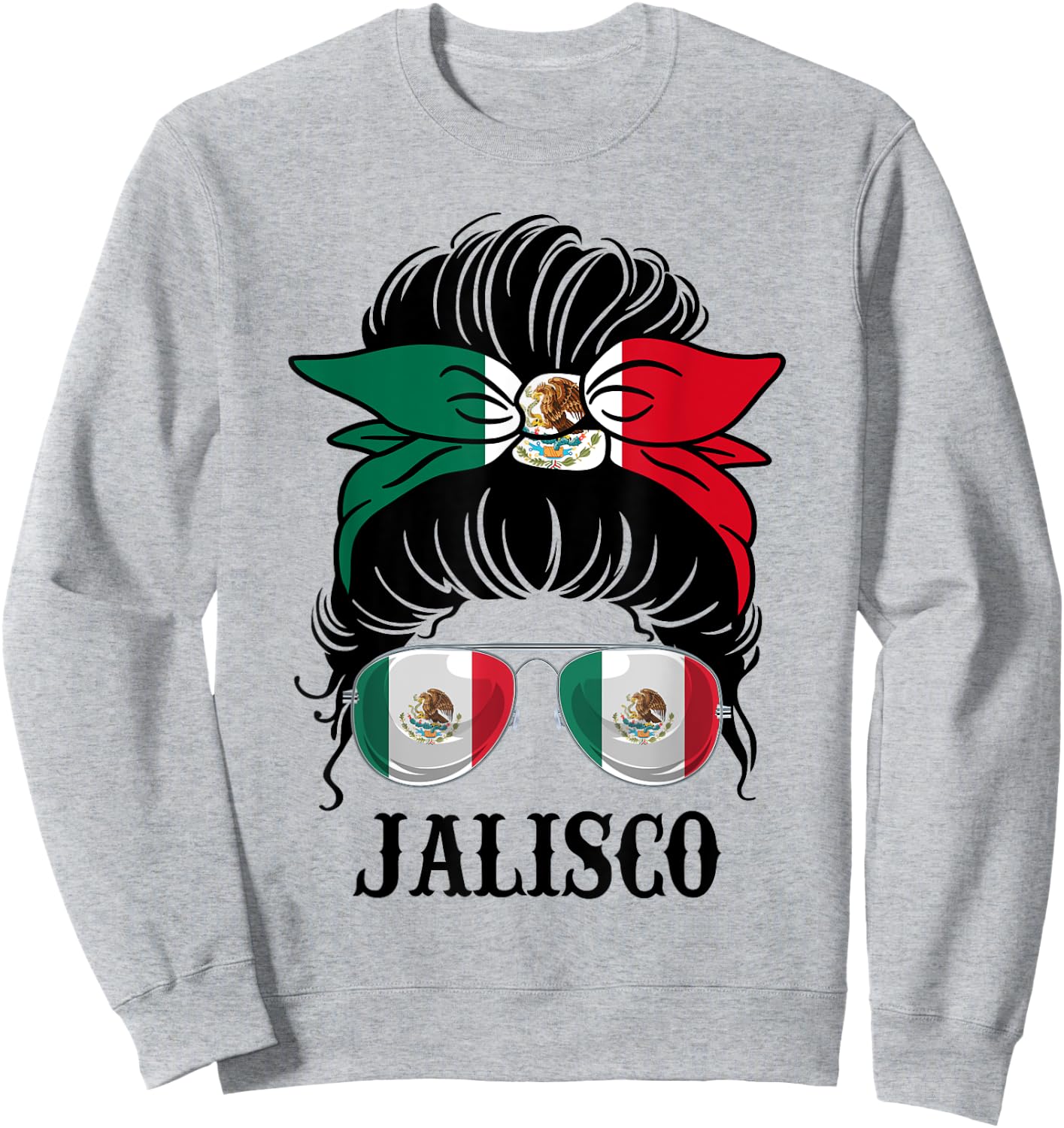 Jalisco Mexico Pride Mexican Flag State Sweatshirt - Sweatshirt | Ash