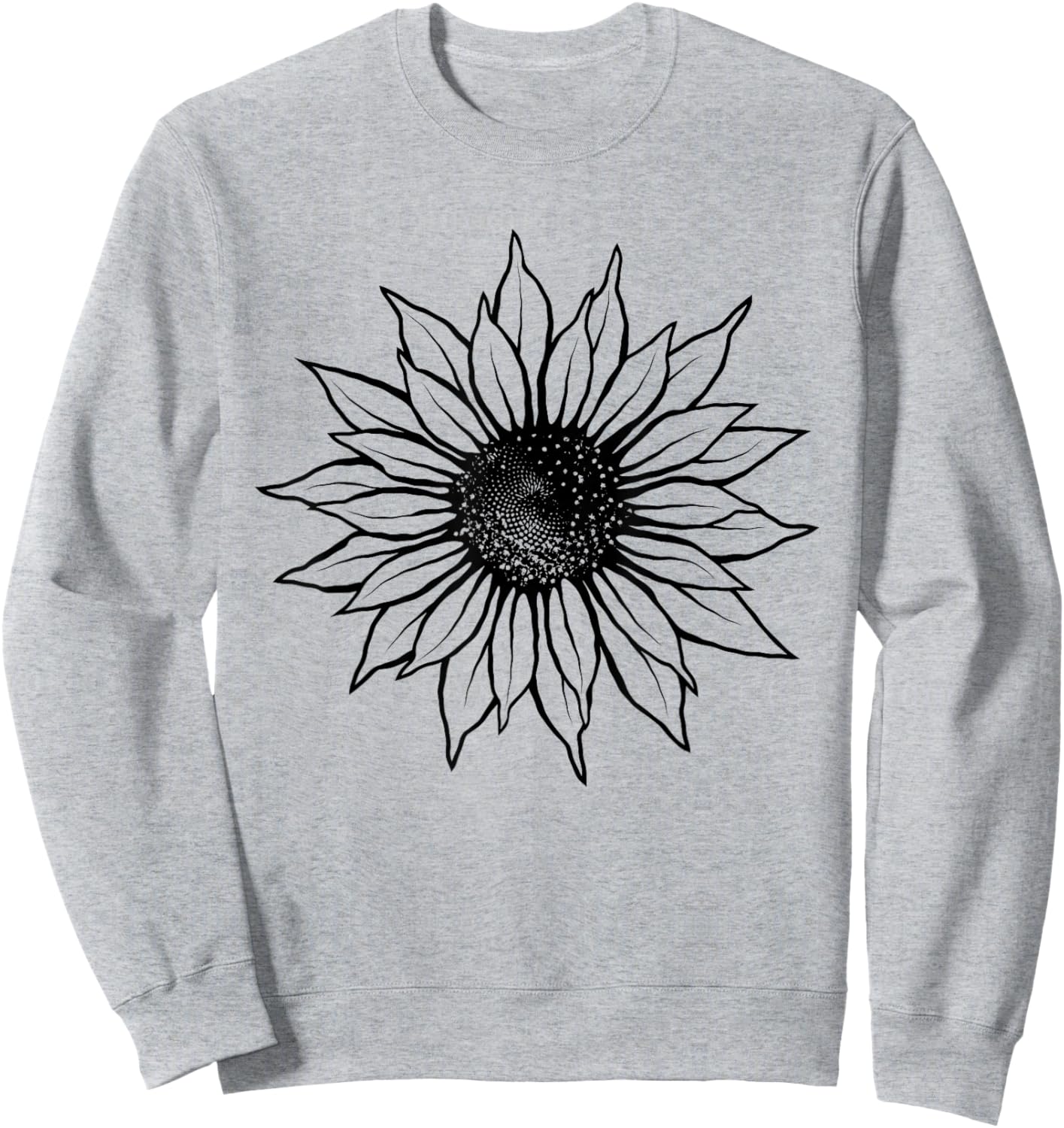 Sunflower Shirt Women Men Cute Floral Graphic Casual Summer Sweatshirt - Sweatshirt | Ash