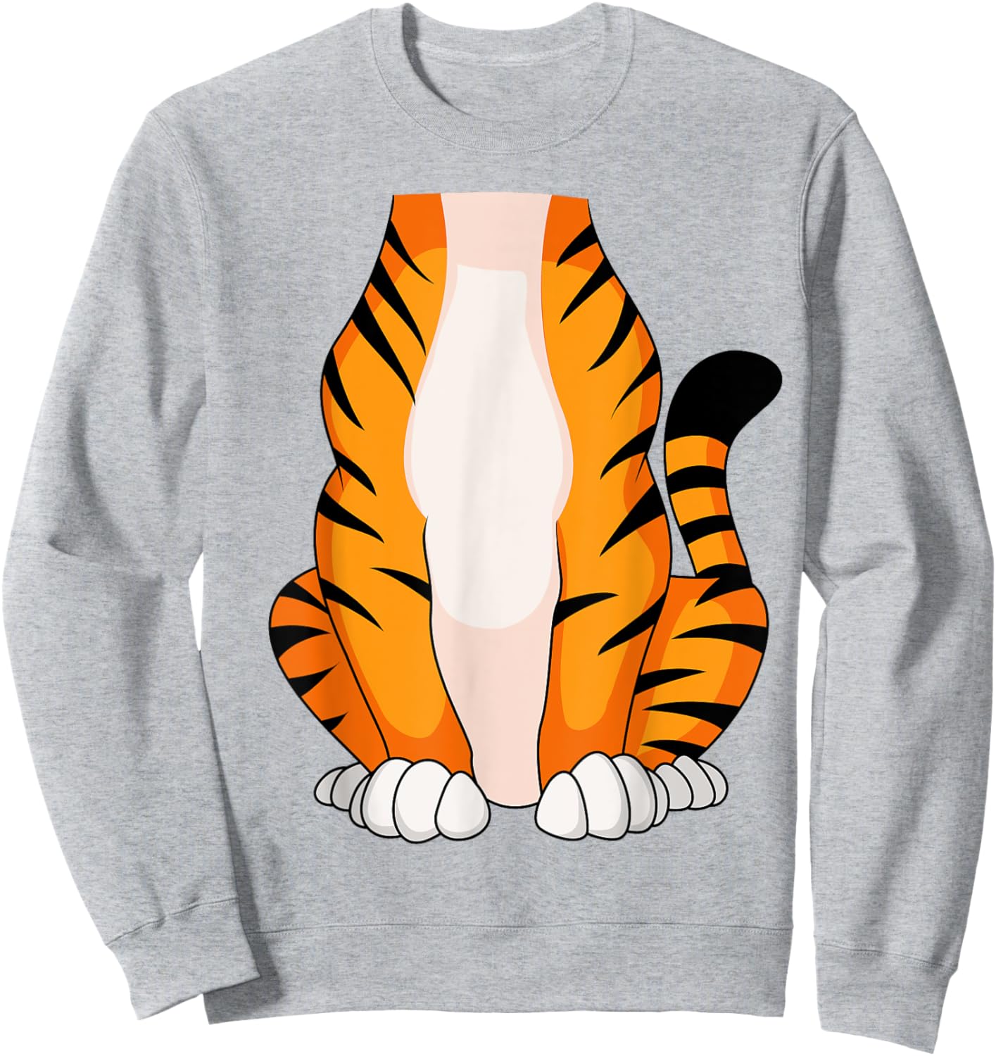 Tiger Shirt Men Women Kids Tiger Costume Sweatshirt - Sweatshirt | Ash