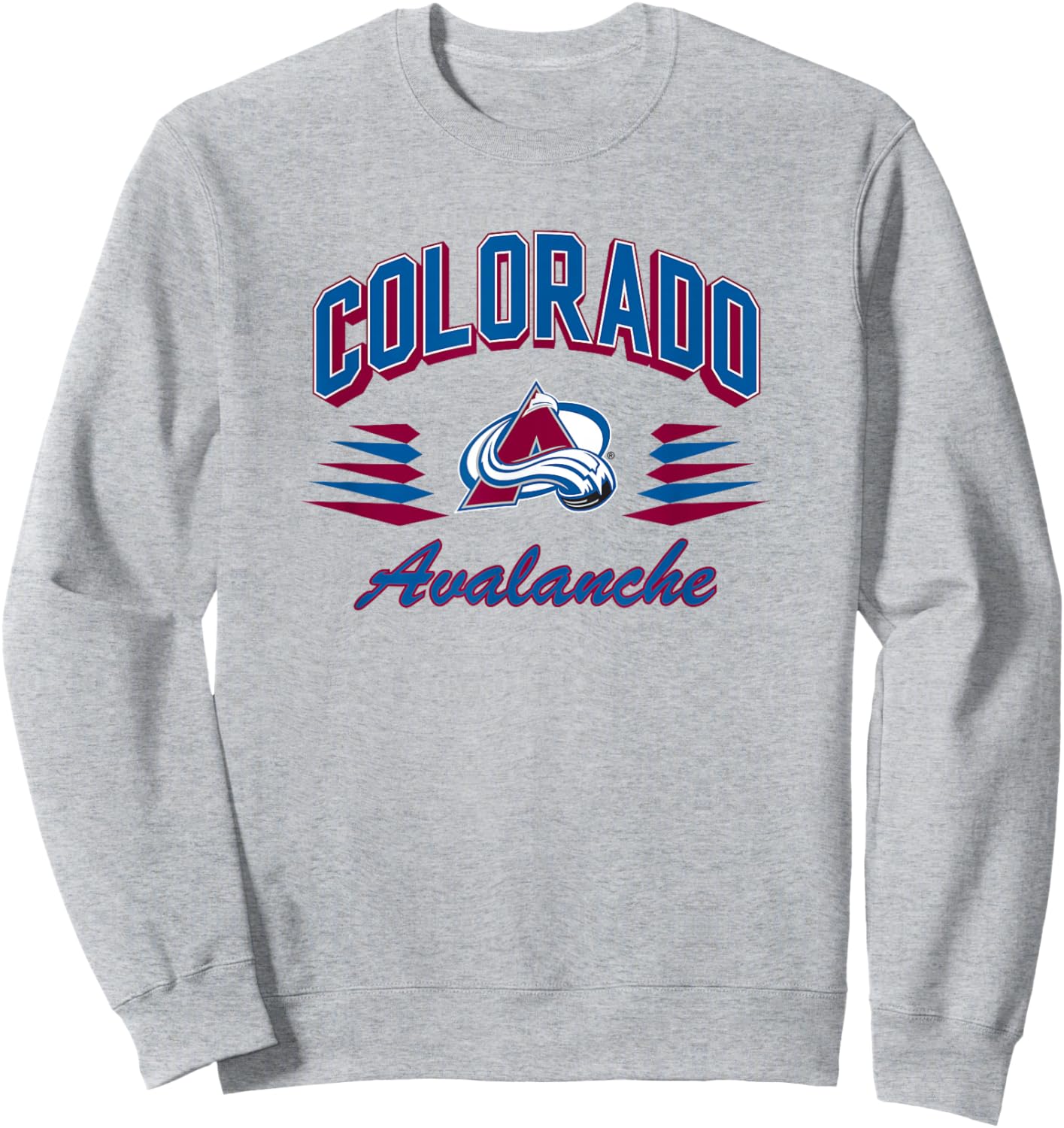 Colorado Avalanche Retro Diamond Gray Officially Licensed Sweatshirt - Sweatshirt | Ash