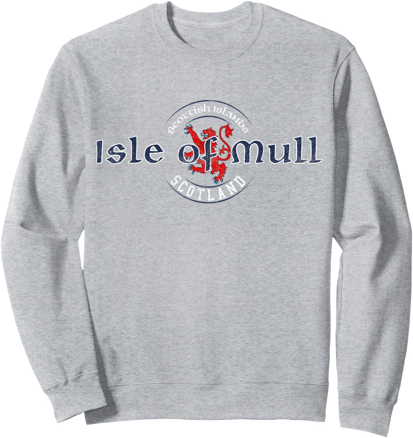 Isle of Mull Scotland Scottish Islands Distressed Sweatshirt - Sweatshirt | Ash
